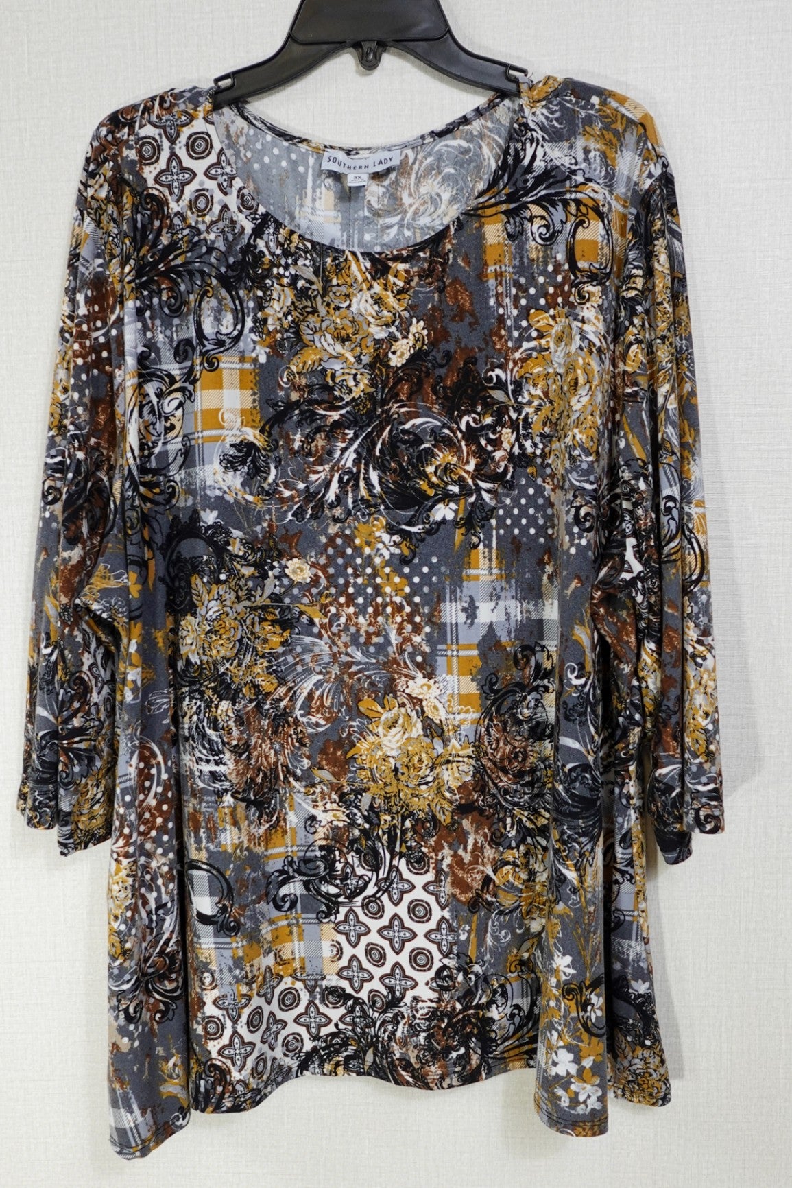 Southern Lady, Short Sleeved Top, 3X