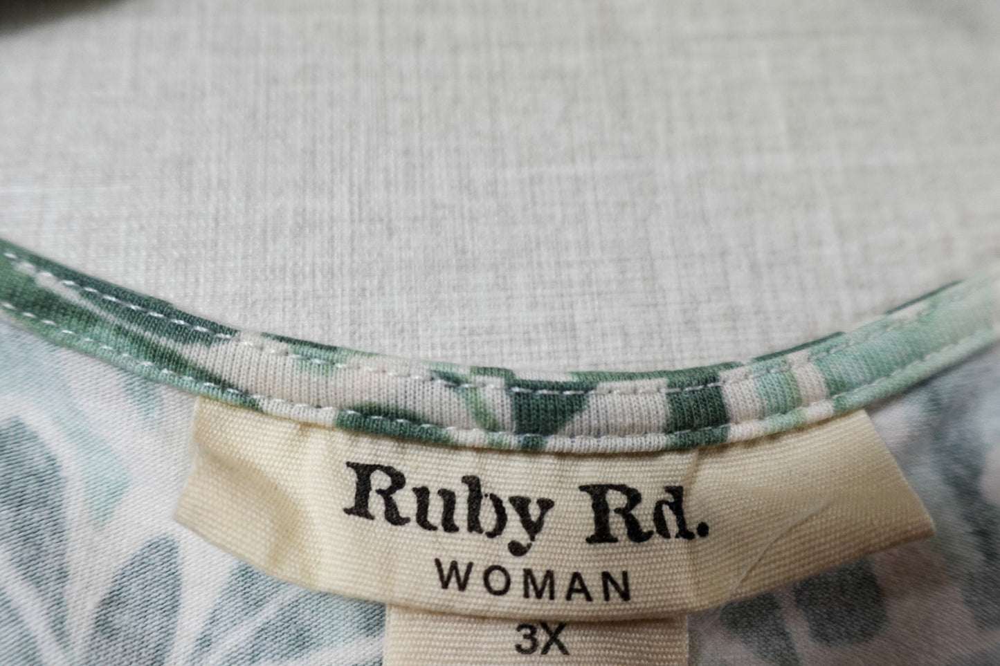 Ruly Rd., Vintage 3/4 Sleeve Top, 3X