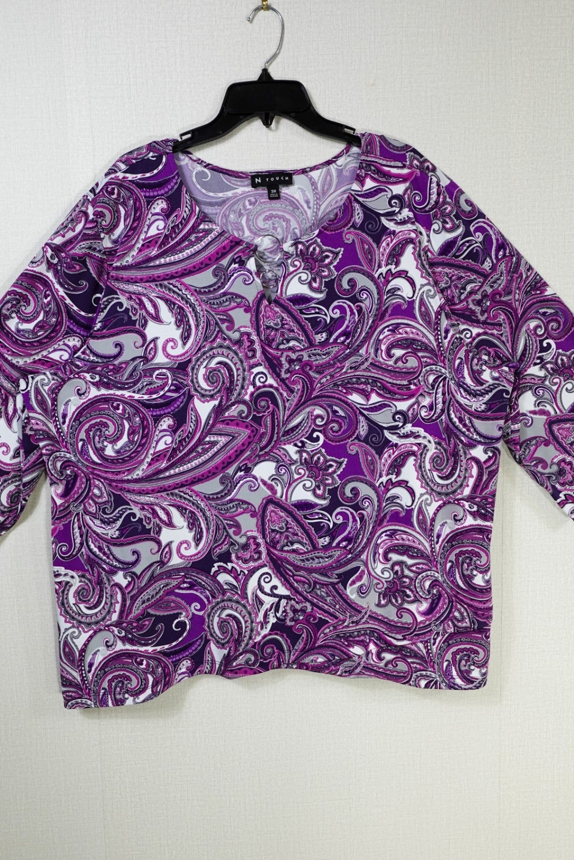 N Touch, Long Sleeves Top, 3X