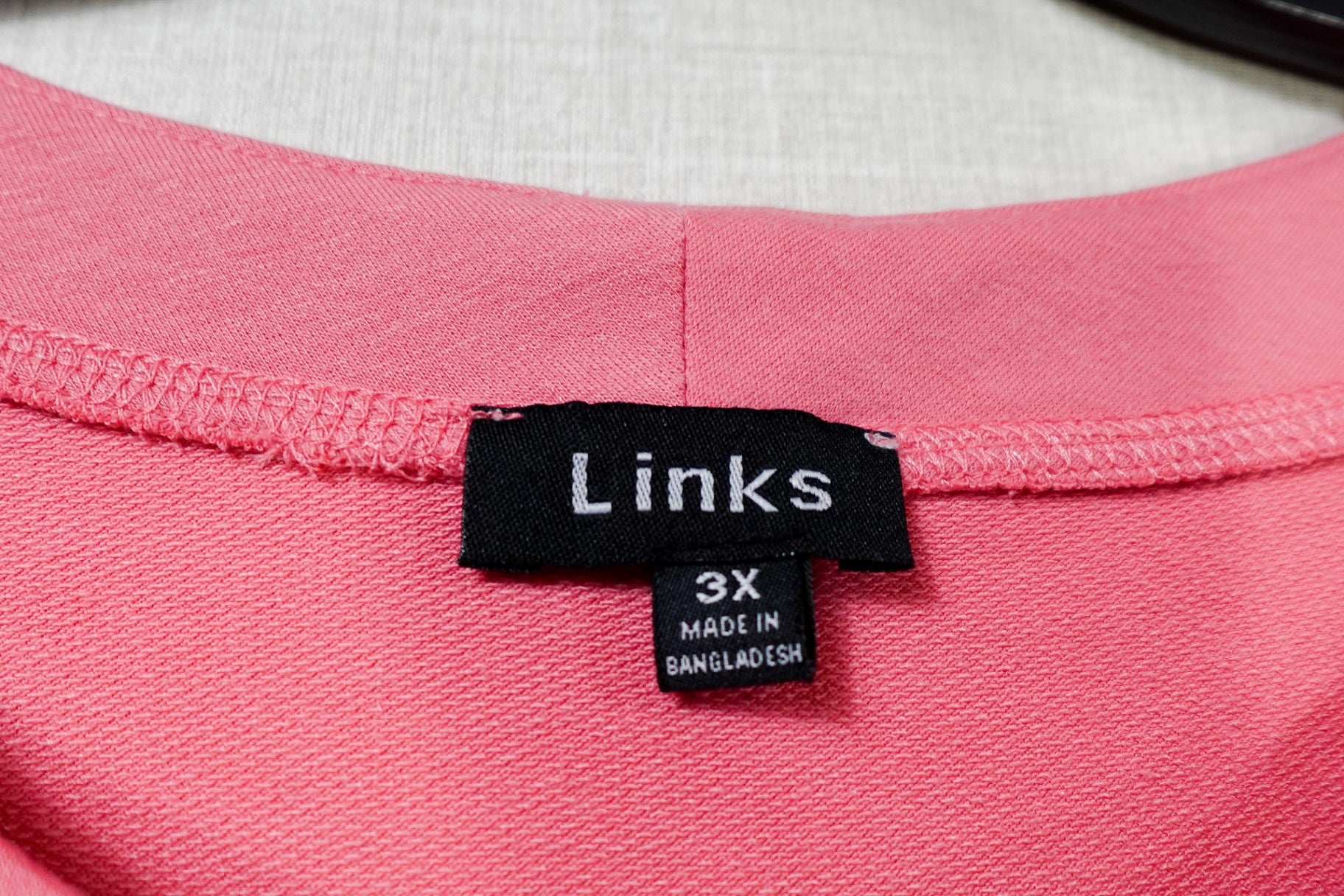 Links, Long Sleeve Top, 3X