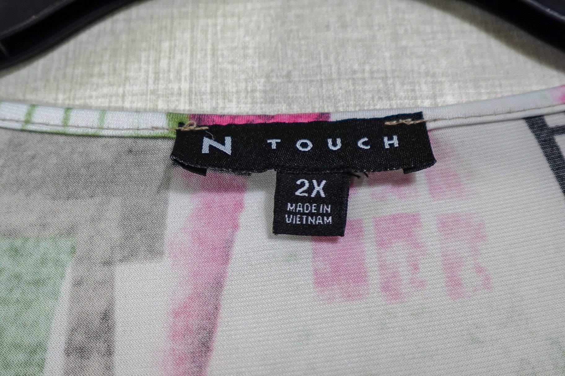N Touch, 3/4 Sleeves Top, 2X