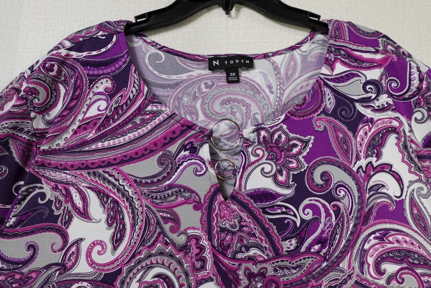 N Touch, Long Sleeves Top, 3X