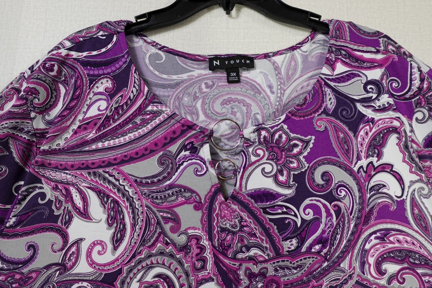 N Touch, Long Sleeves Top, 3X
