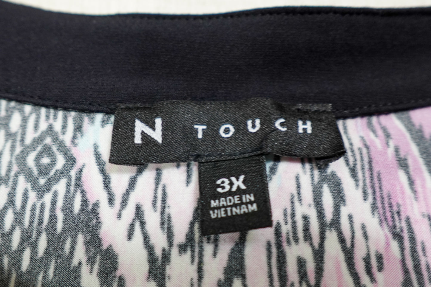 N Touch, 3/4 Sleeves Top, 3X