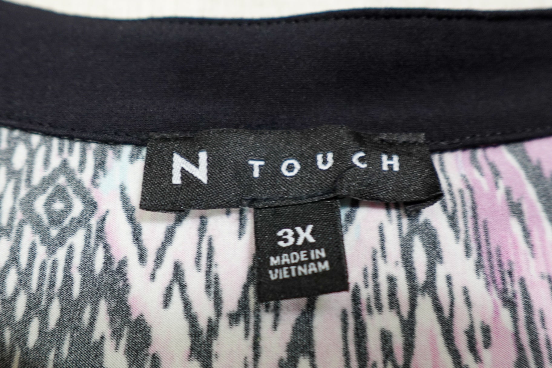 N Touch, 3/4 Sleeves Top, 3X