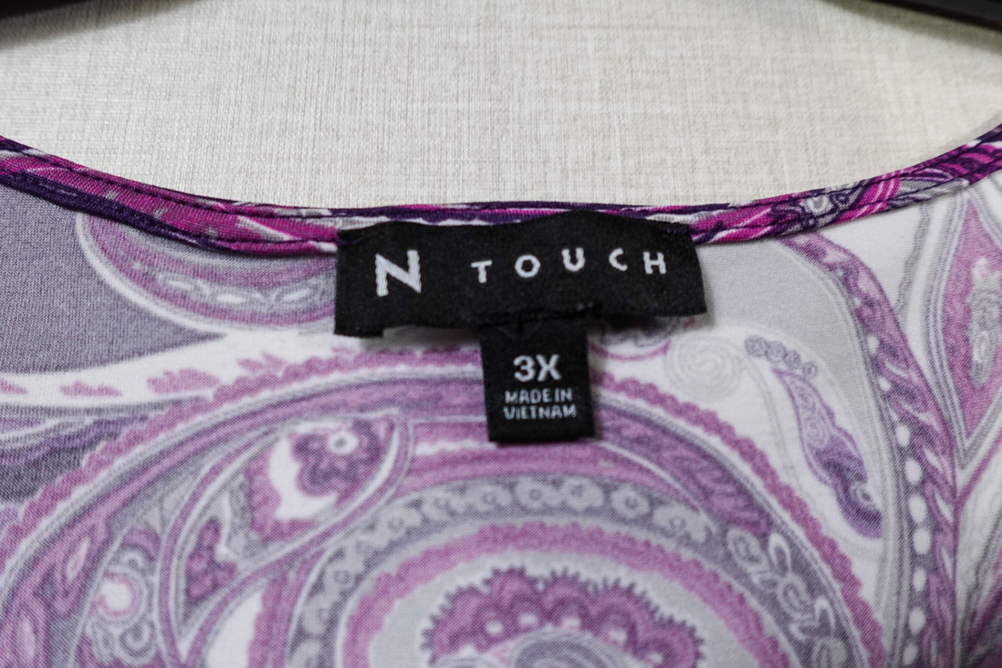 N Touch, Long Sleeves Top, 3X