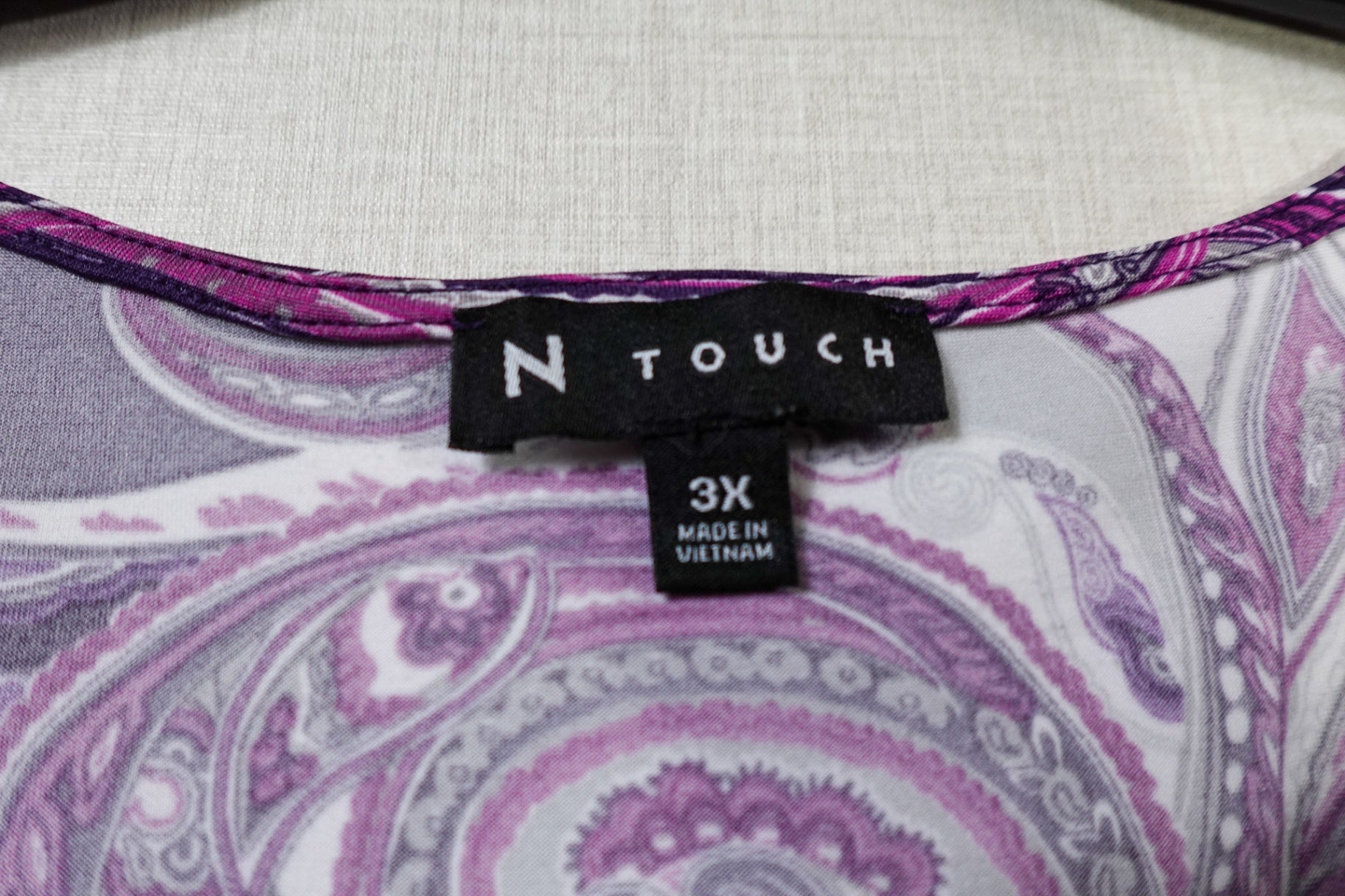 N Touch, Long Sleeves Top, 3X