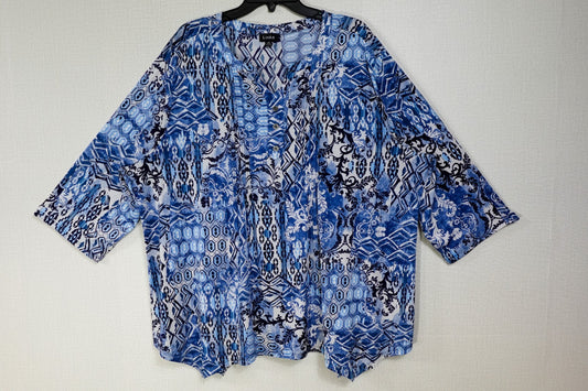 Links, Long Sleeve Top, 2X (1X)
