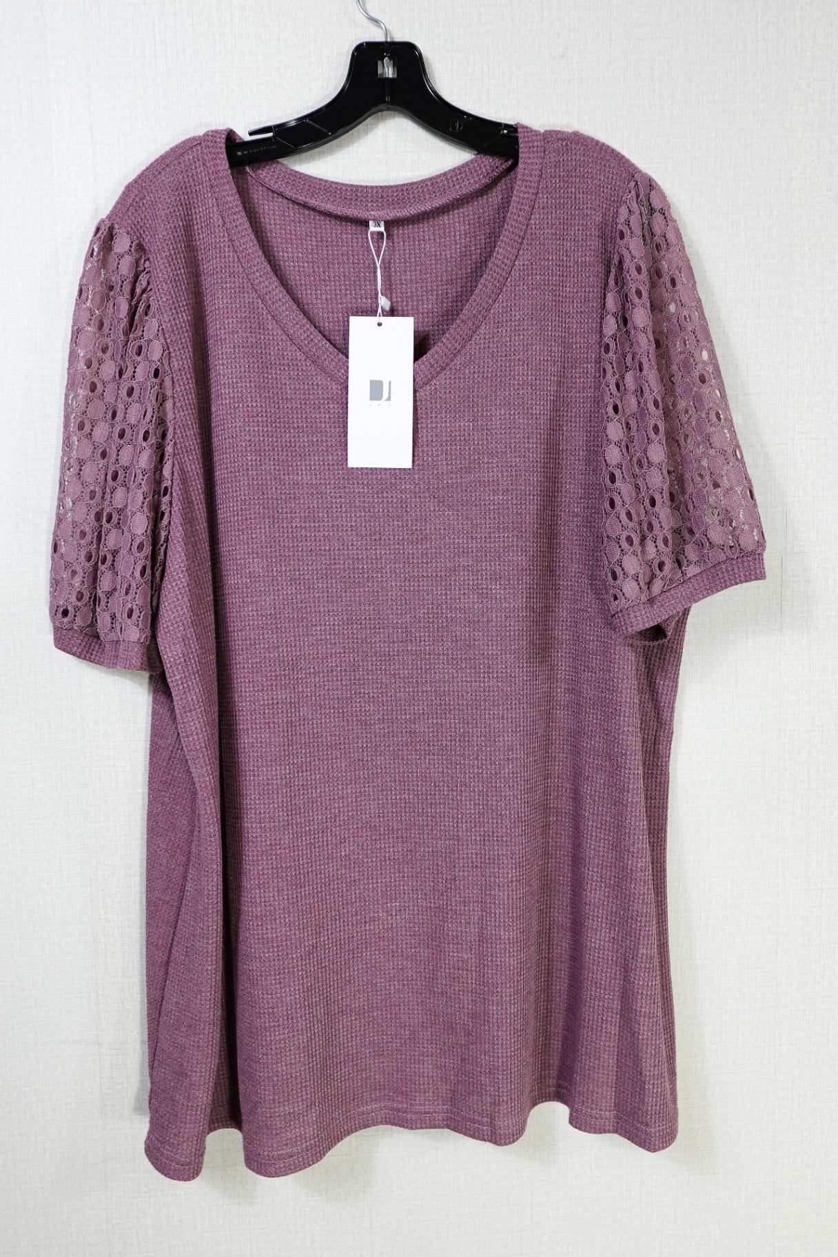 JWD, New Short Sleeves Top, 3X