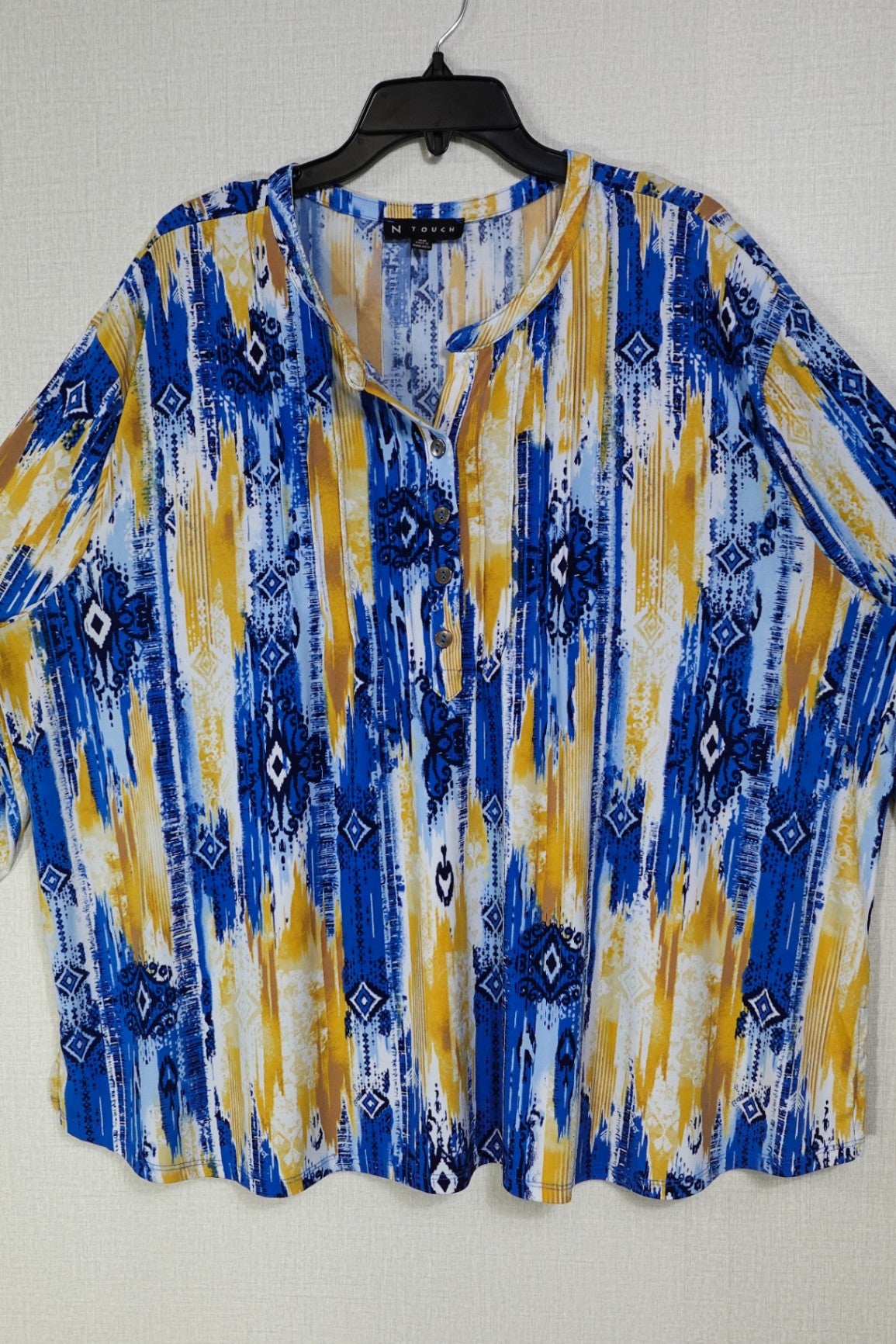 N Touch, 3/4 Sleeves Top, 3X
