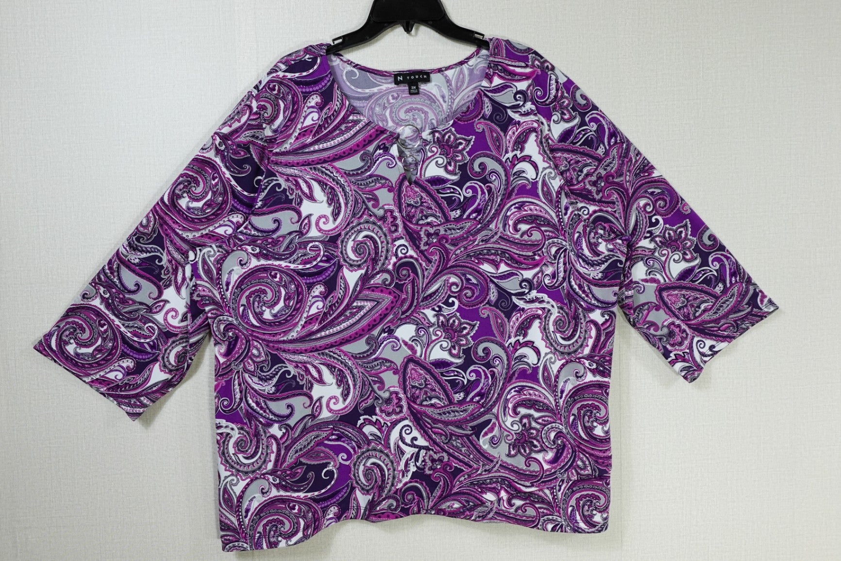N Touch, Long Sleeves Top, 3X