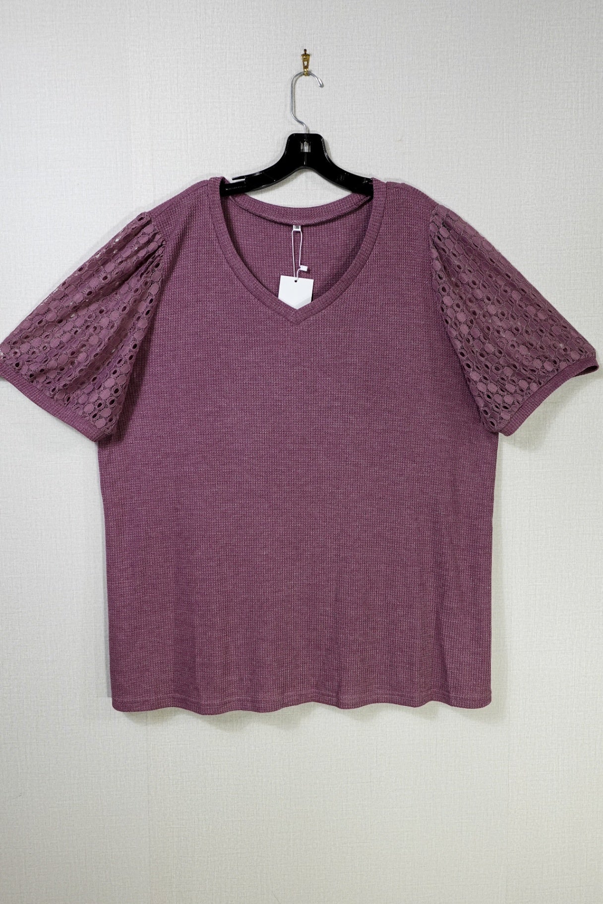 JWD, New Short Sleeves Top, 3X