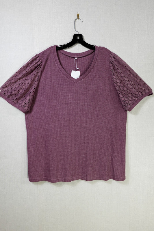 JWD, New Short Sleeves Top, 3X