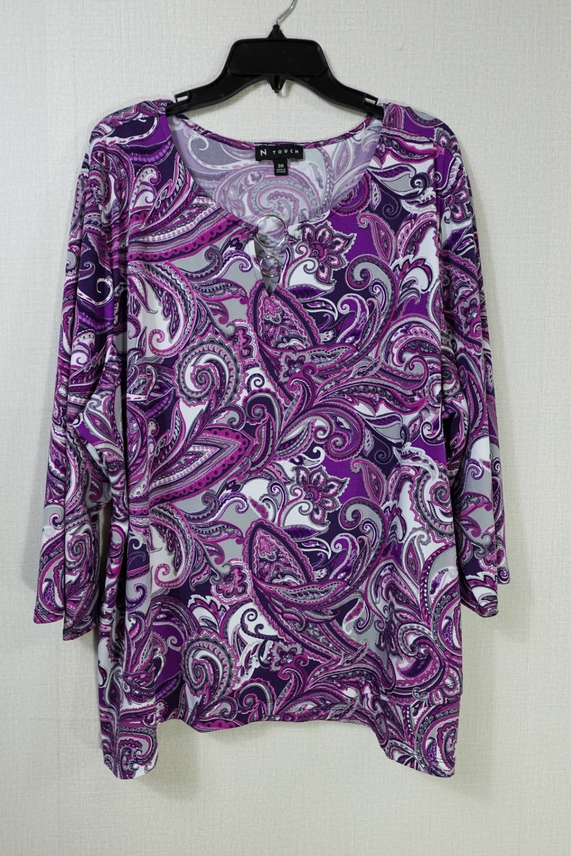N Touch, Long Sleeves Top, 3X