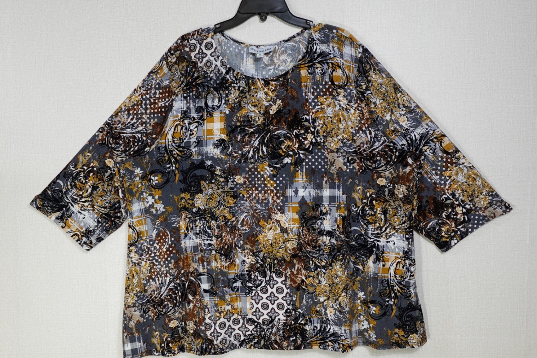 Southern Lady, Short Sleeved Top, 3X
