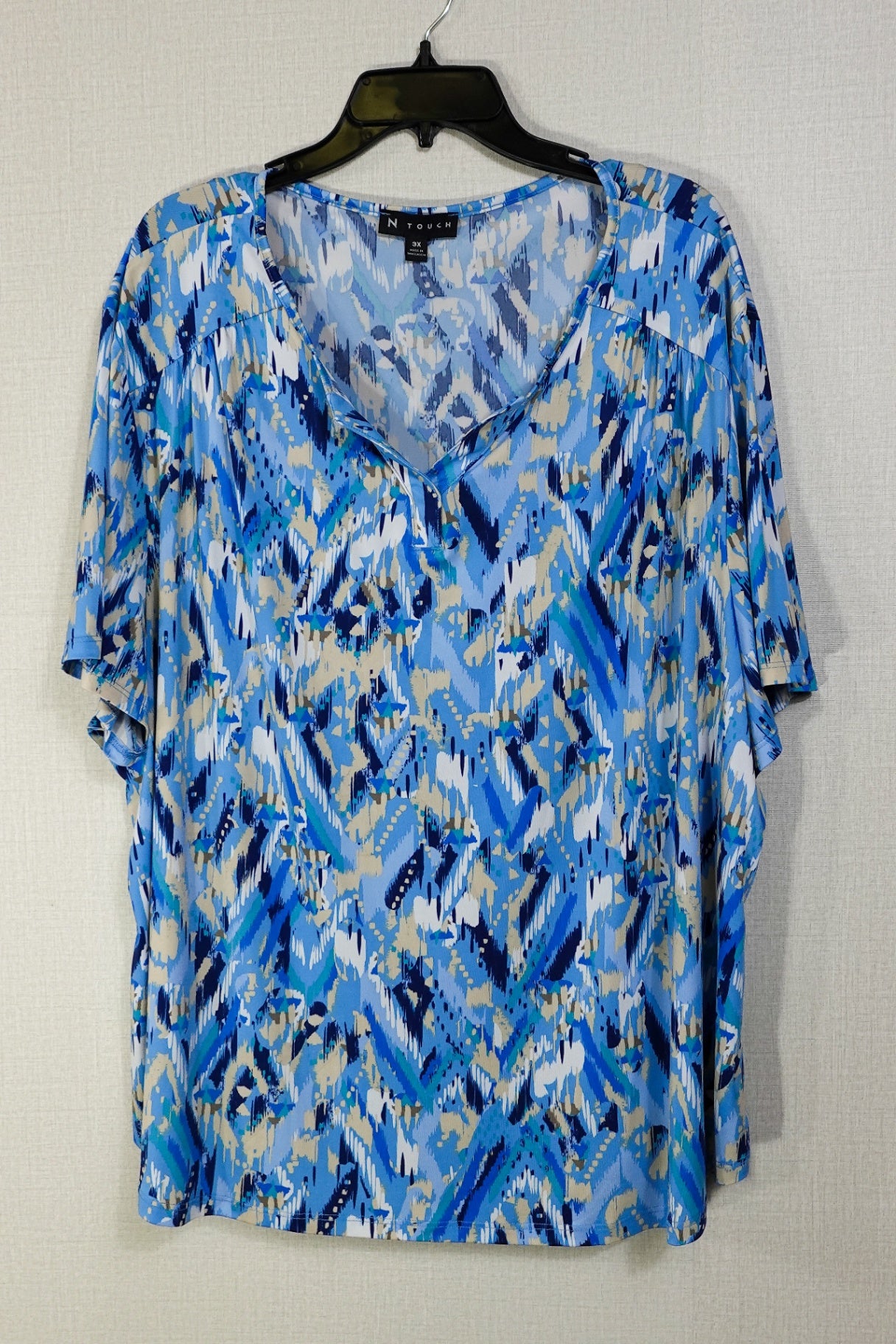 N Touch, Short Sleeved Top, 3X