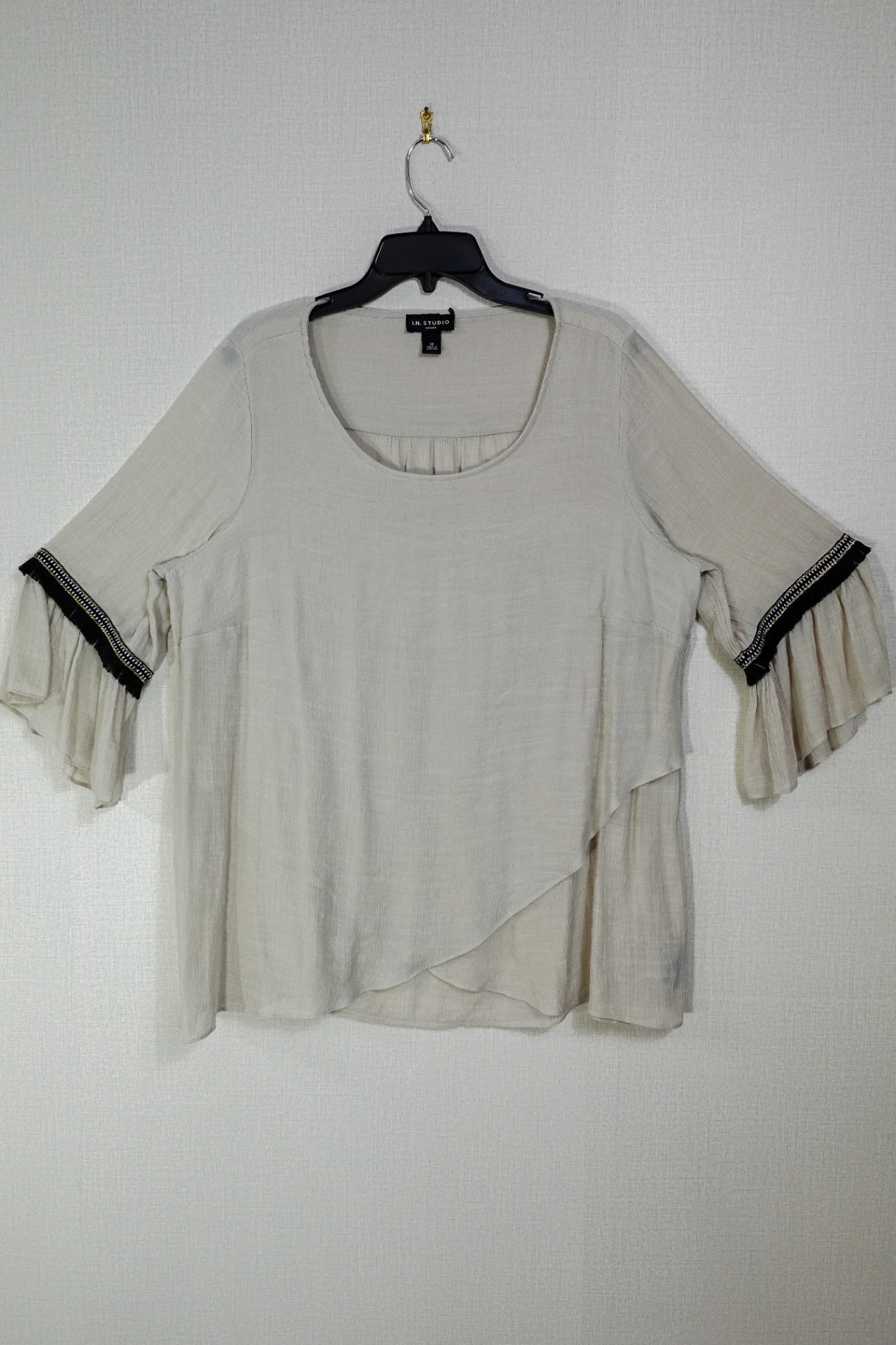 I.N. Studio, Short Sleeves Top, 2X (1X)