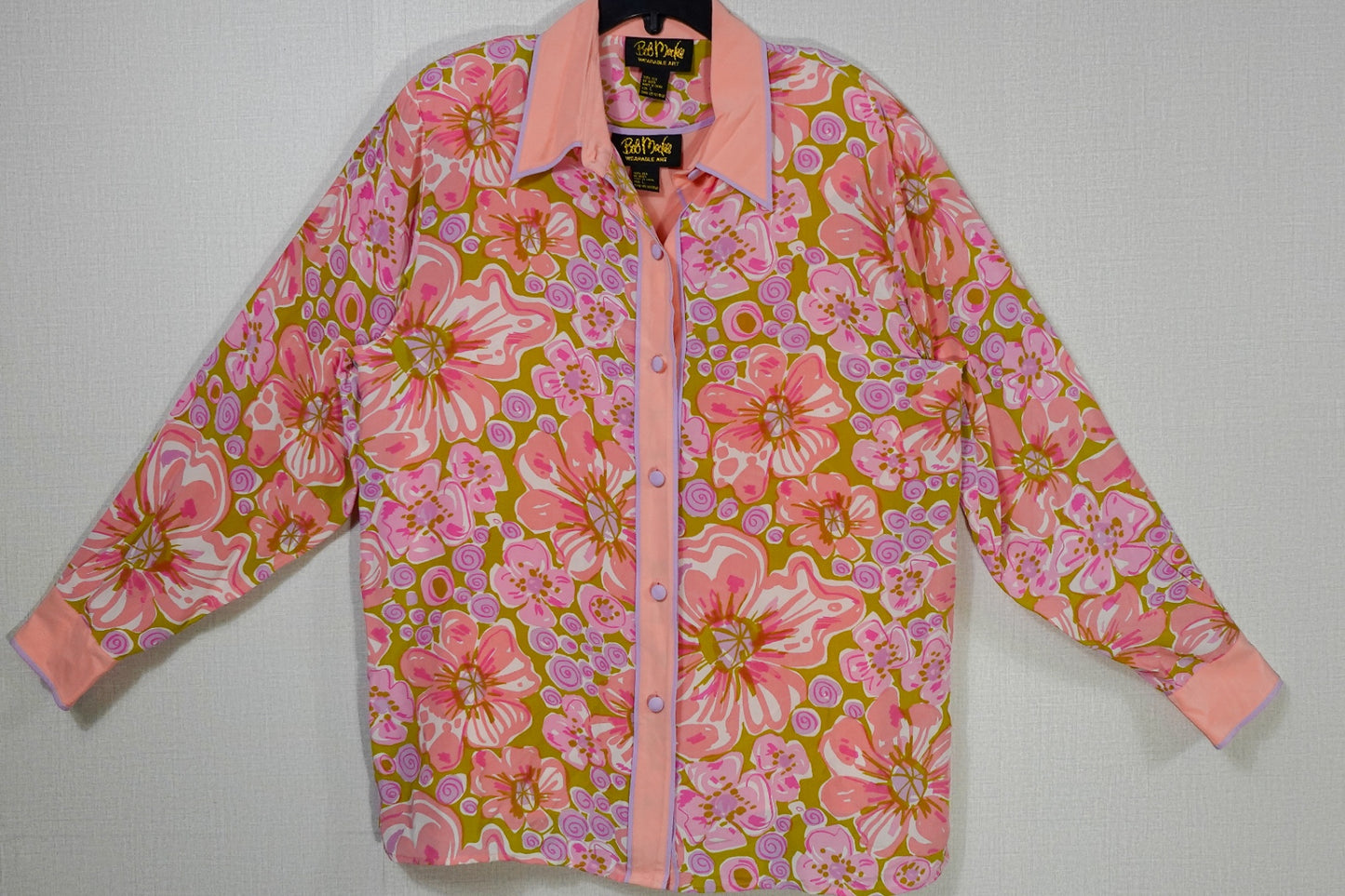 Bob Mackie, Vintage long sleeve blouse two piece set, L