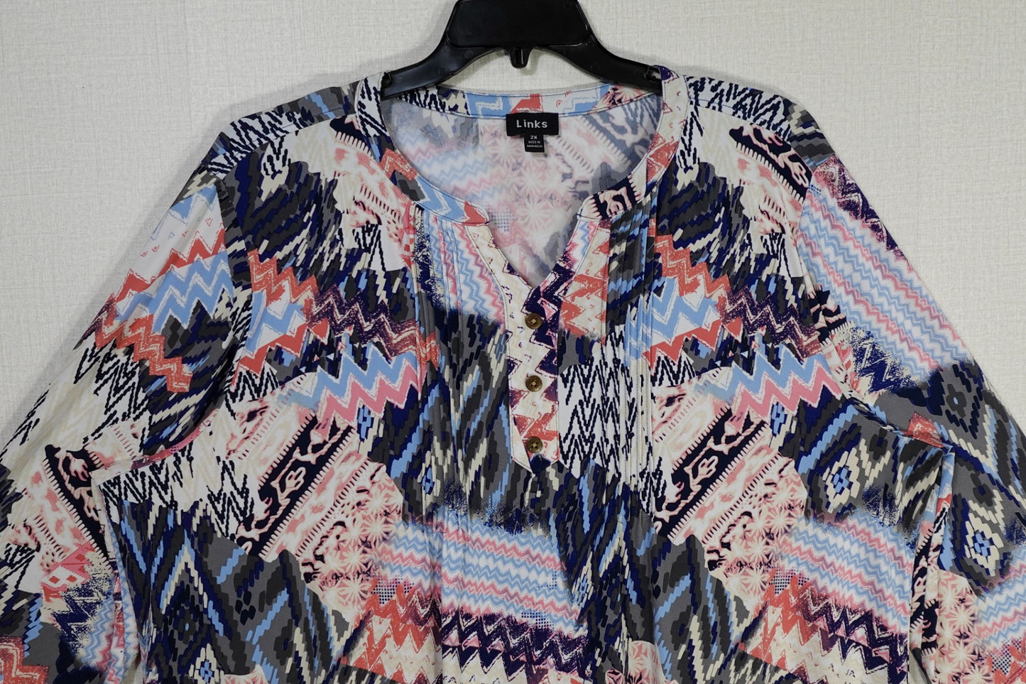 Links, Short Sleeved Top, 2X