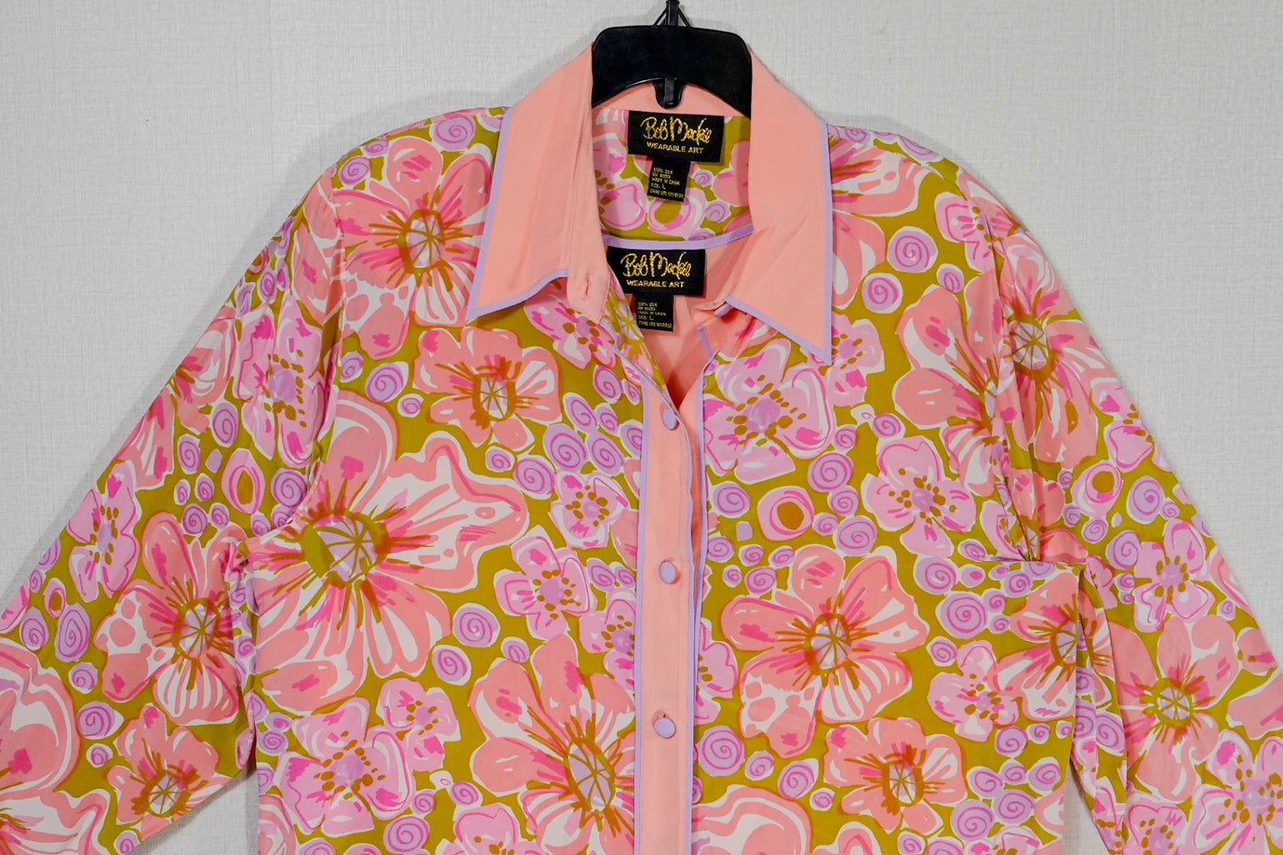 Bob Mackie, Vintage long sleeve blouse two piece set, L