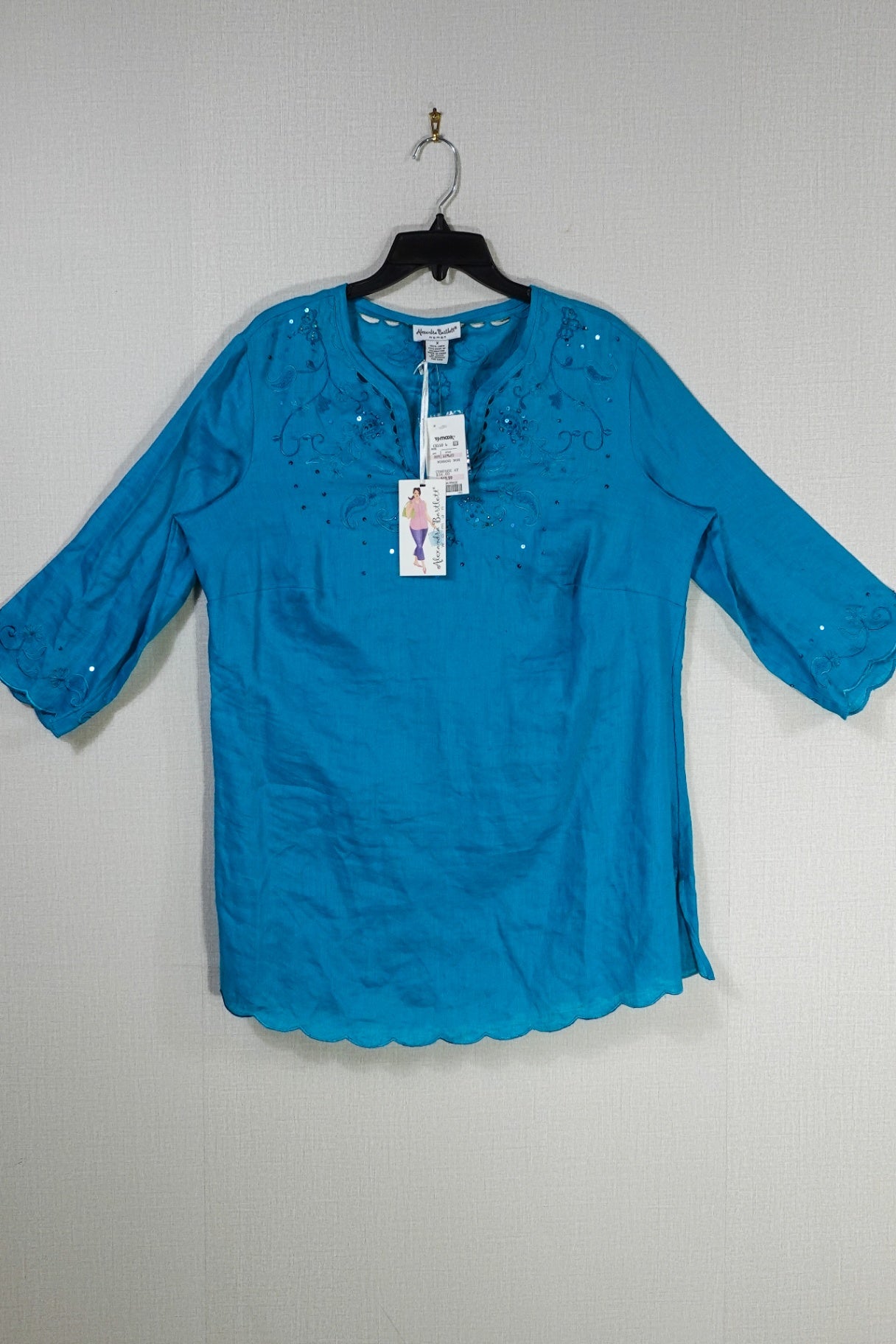 Alexandra Bartlett, New Short Sleeved Top, Large (X)