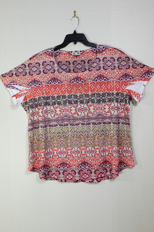 One World, Short Sleeved Top, 2X