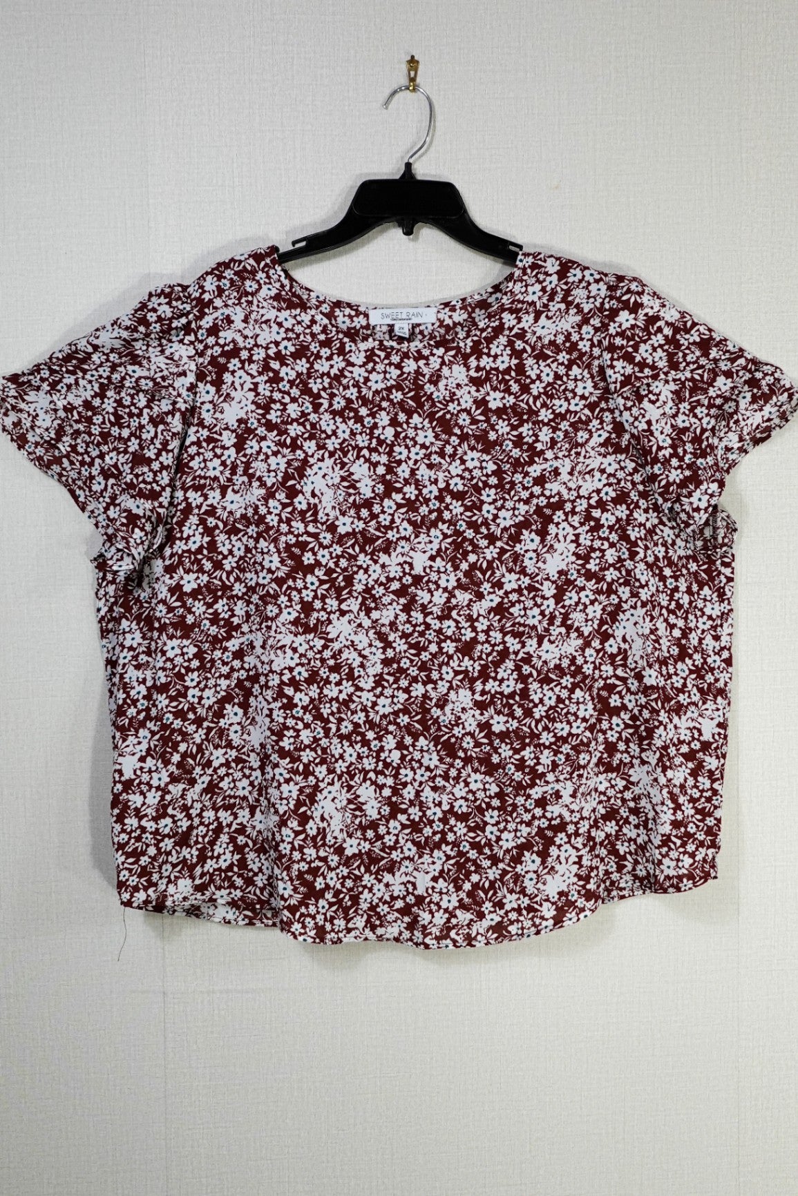 Sweet Rain, Short Sleeved Top, 2X