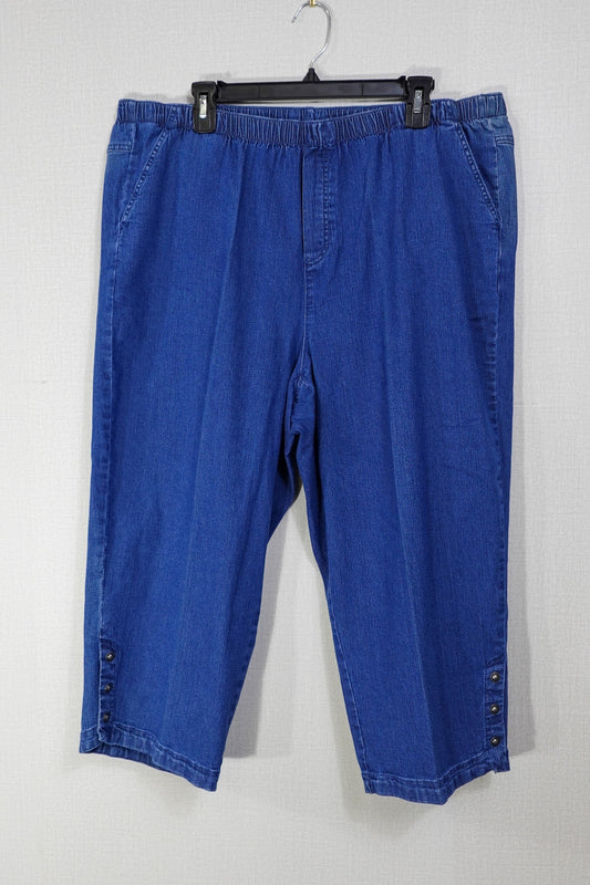 Southern Lady, Cropped Pants, 18W