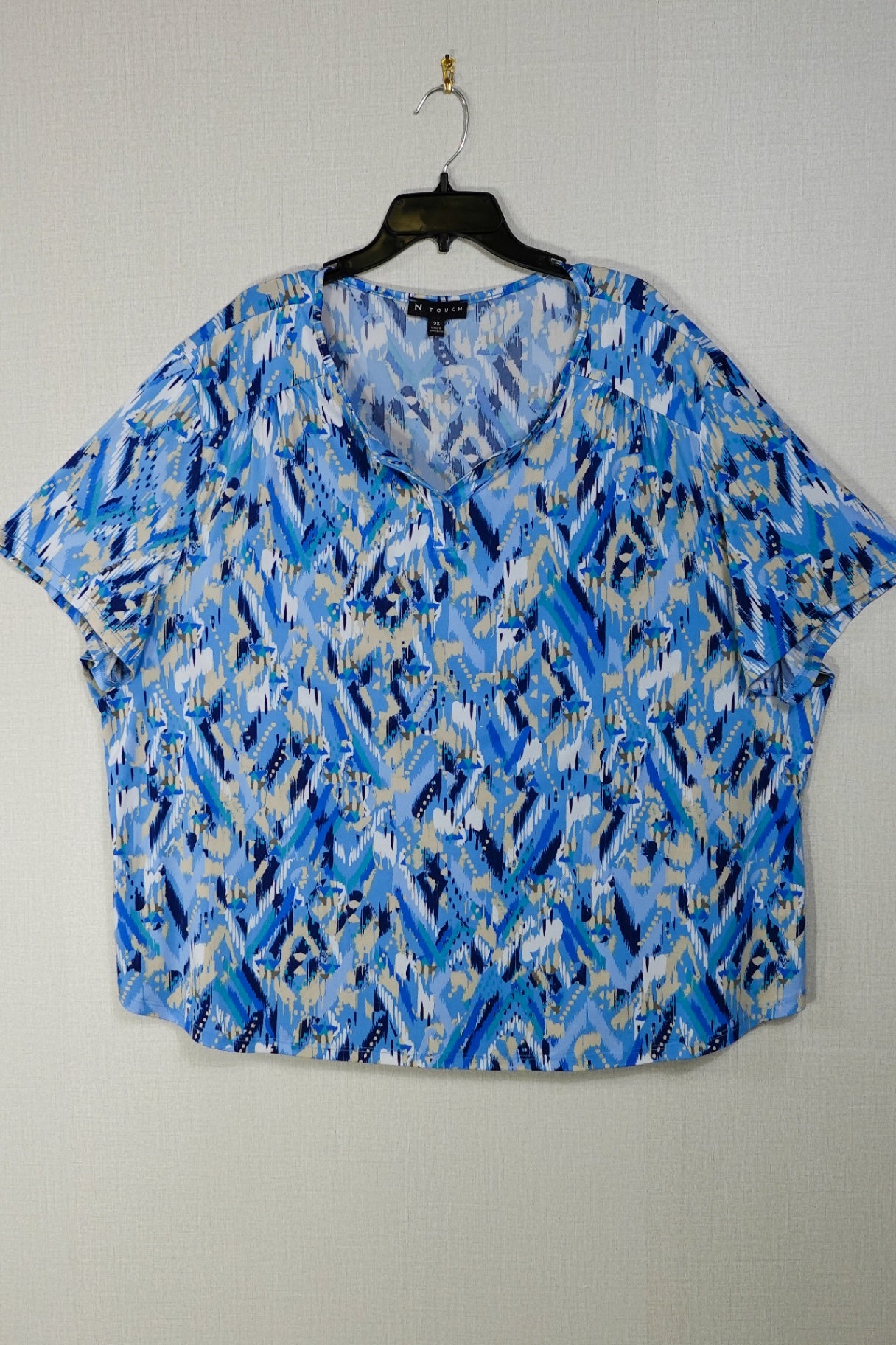 N Touch, Short Sleeved Top, 3X