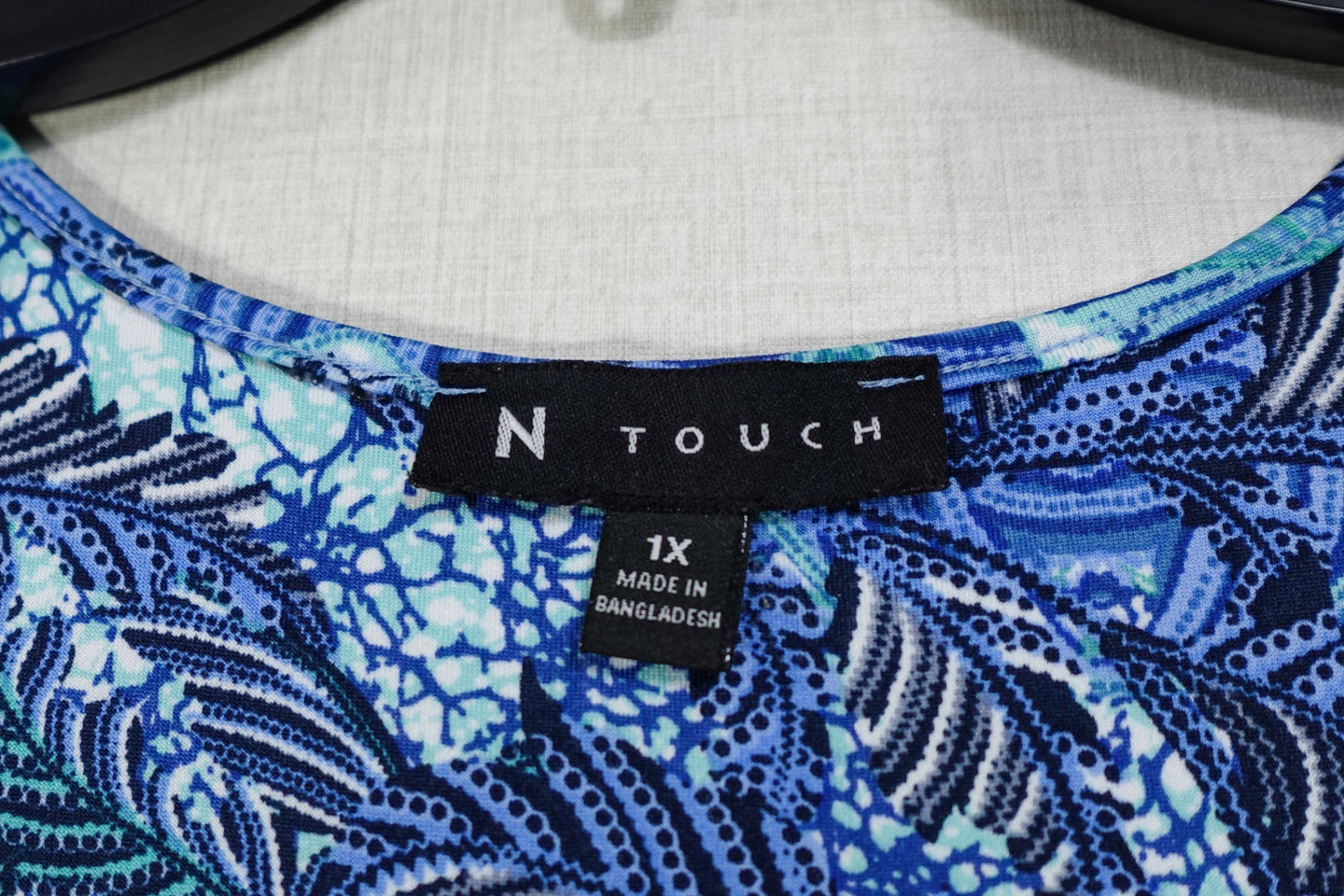 N Touch, Short Sleeved Top, 3X
