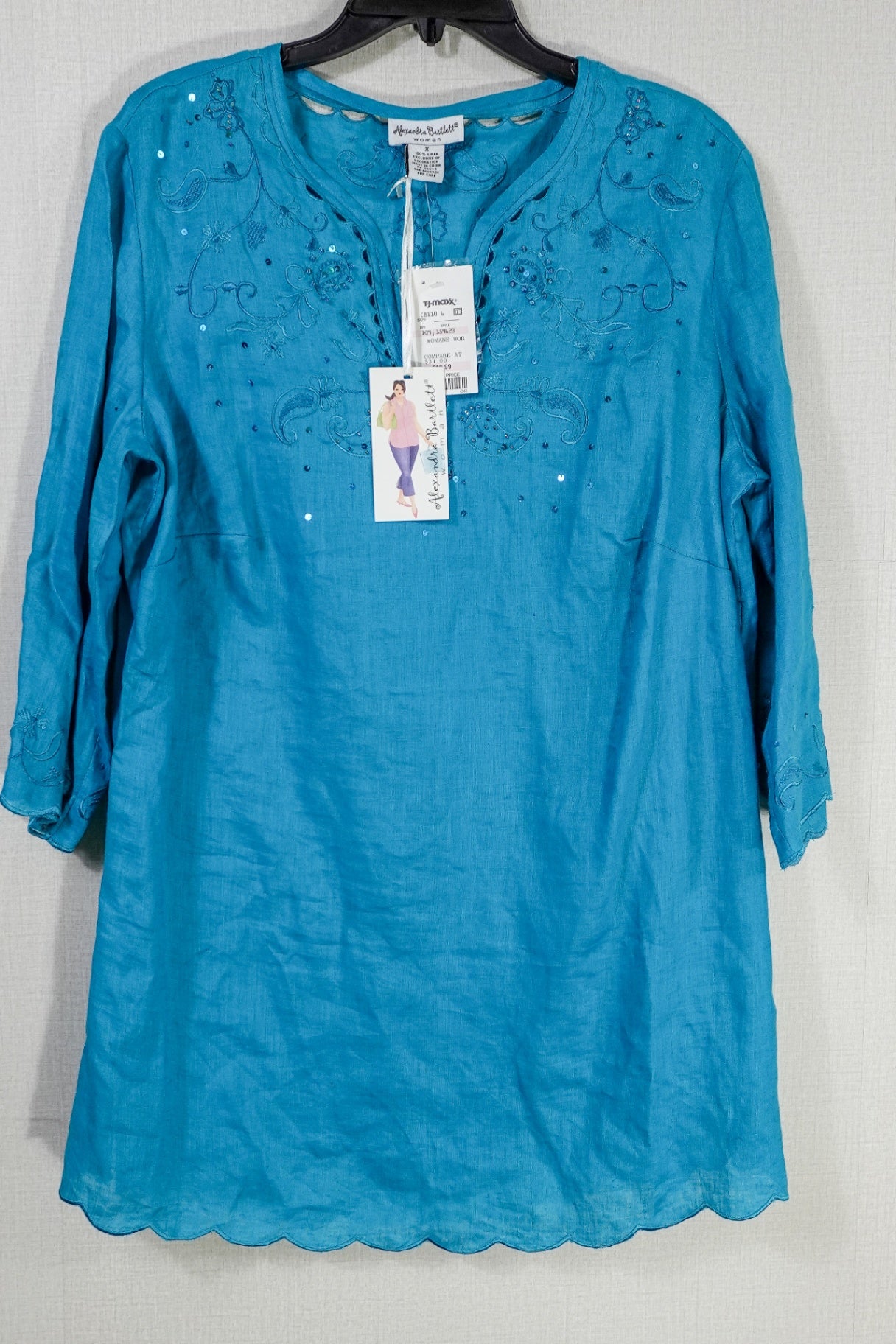 Alexandra Bartlett, New Short Sleeved Top, Large (X)