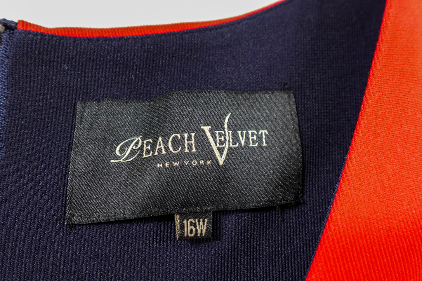 Peach Velvet , Sleeveless Dress, 16W