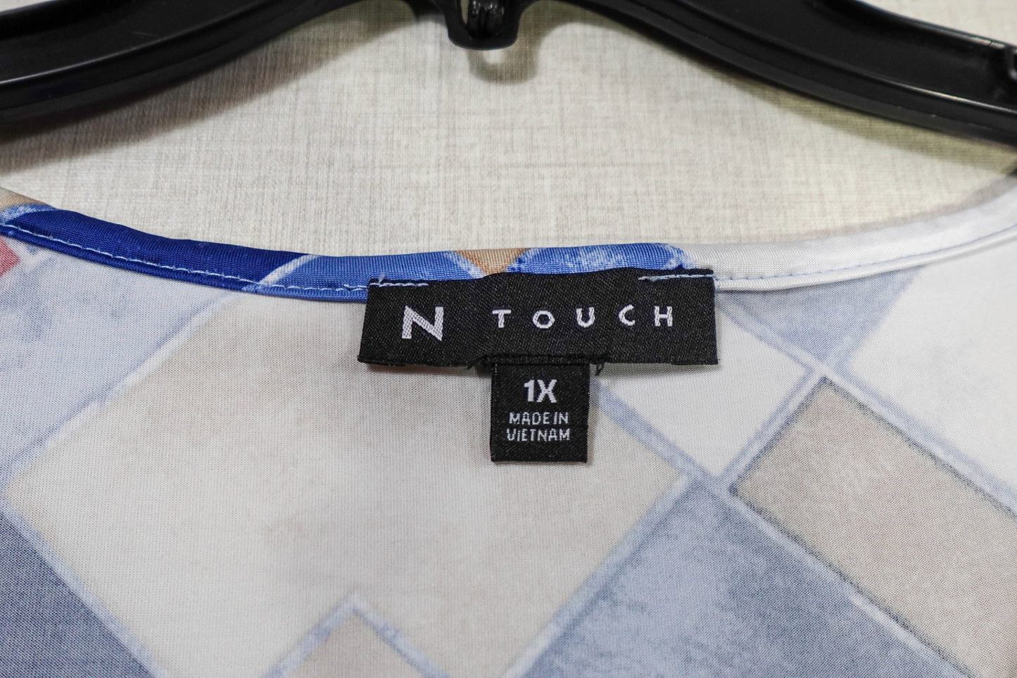 N Touch, Short Sleeved Top, 2X (1X)