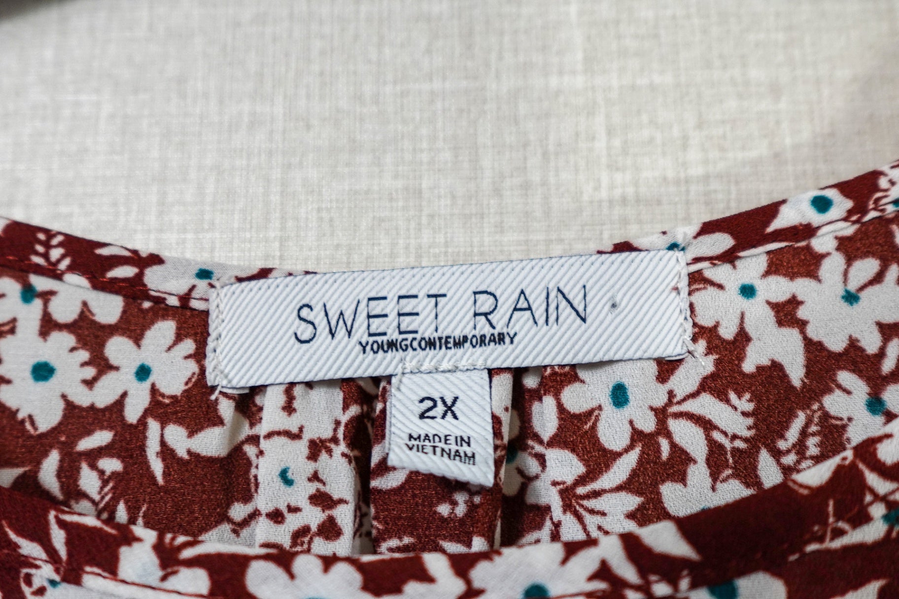 Sweet Rain, Short Sleeved Top, 2X