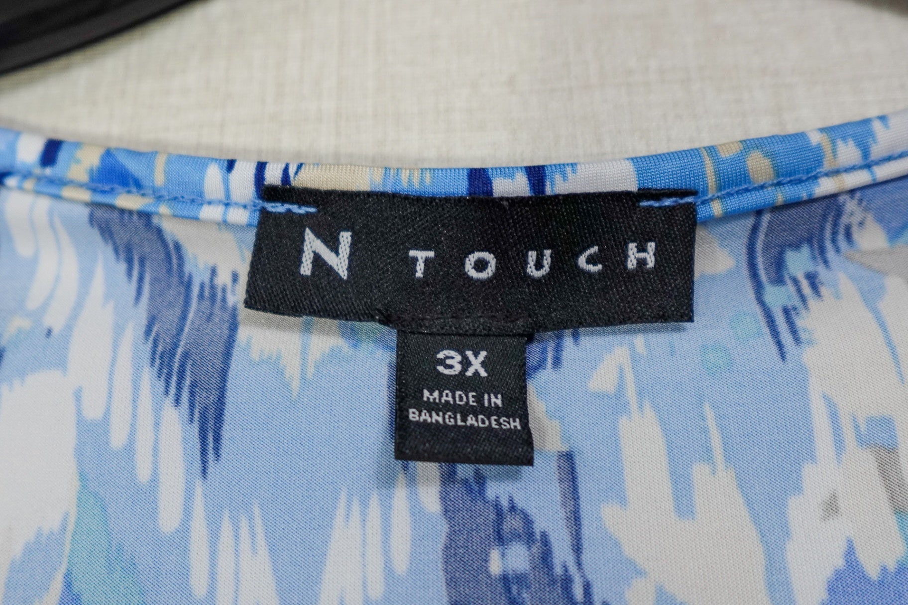 N Touch, Short Sleeved Top, 3X