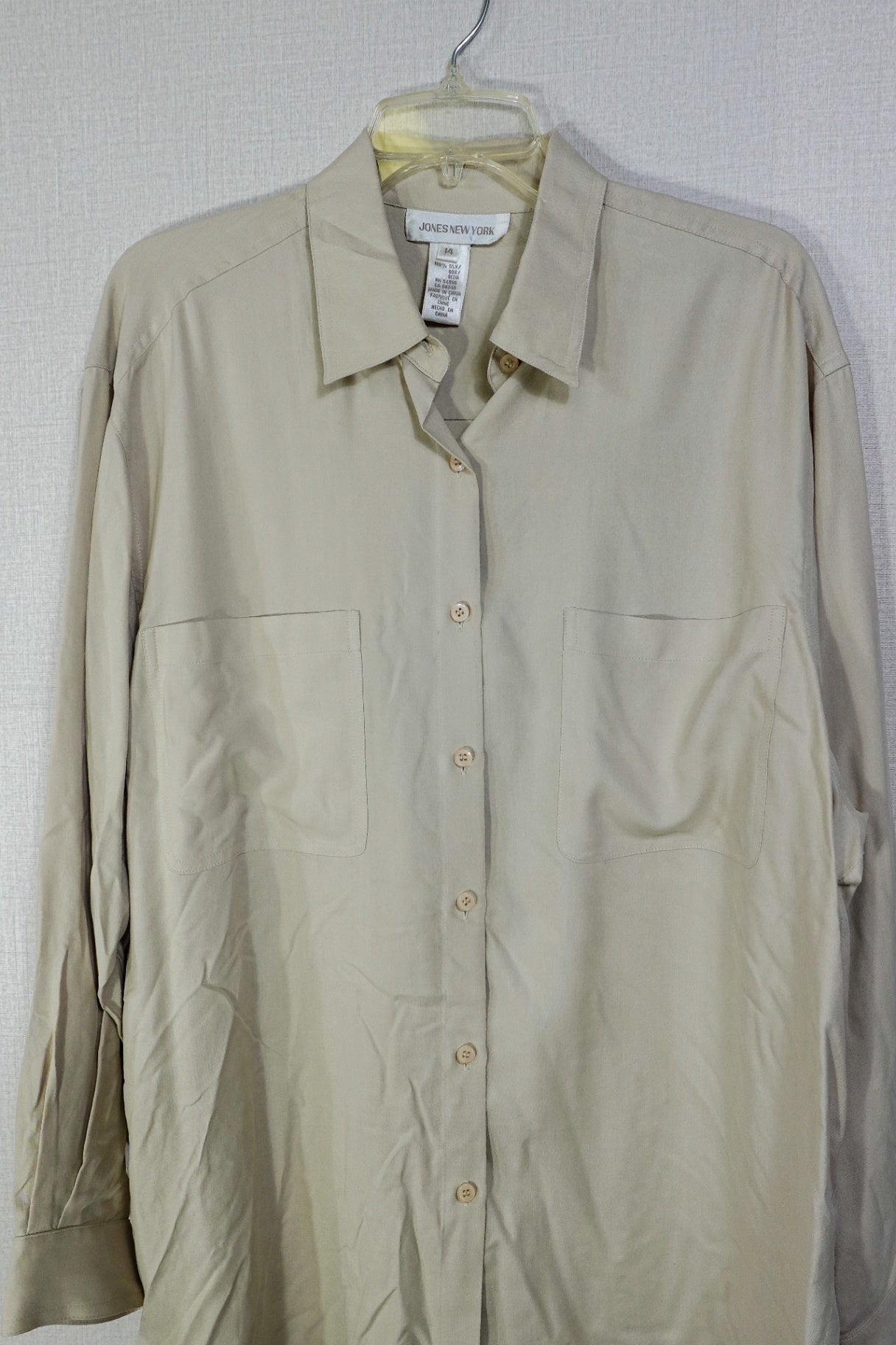 Jones New York, New Vintage Long Sleeve Top, 14