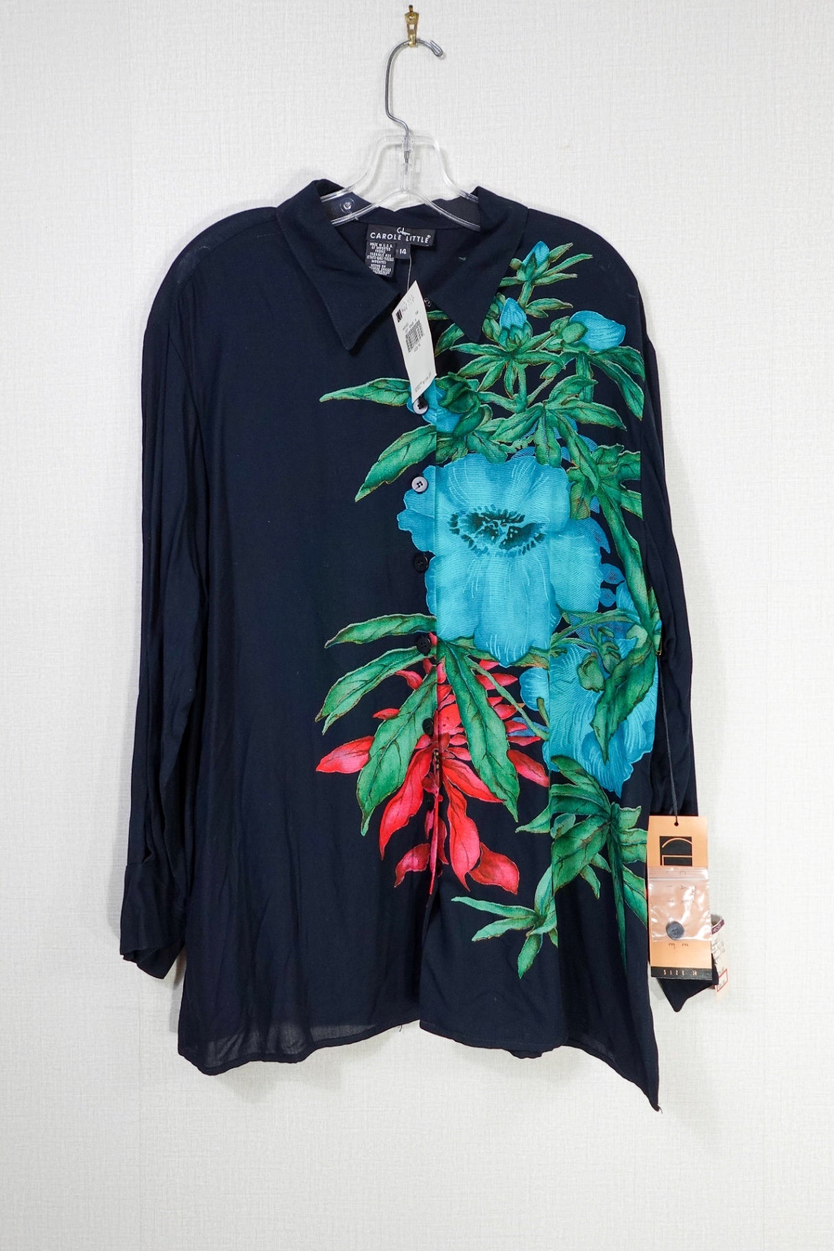 Carole Little, New Vintage Long Sleeve blouse, 14