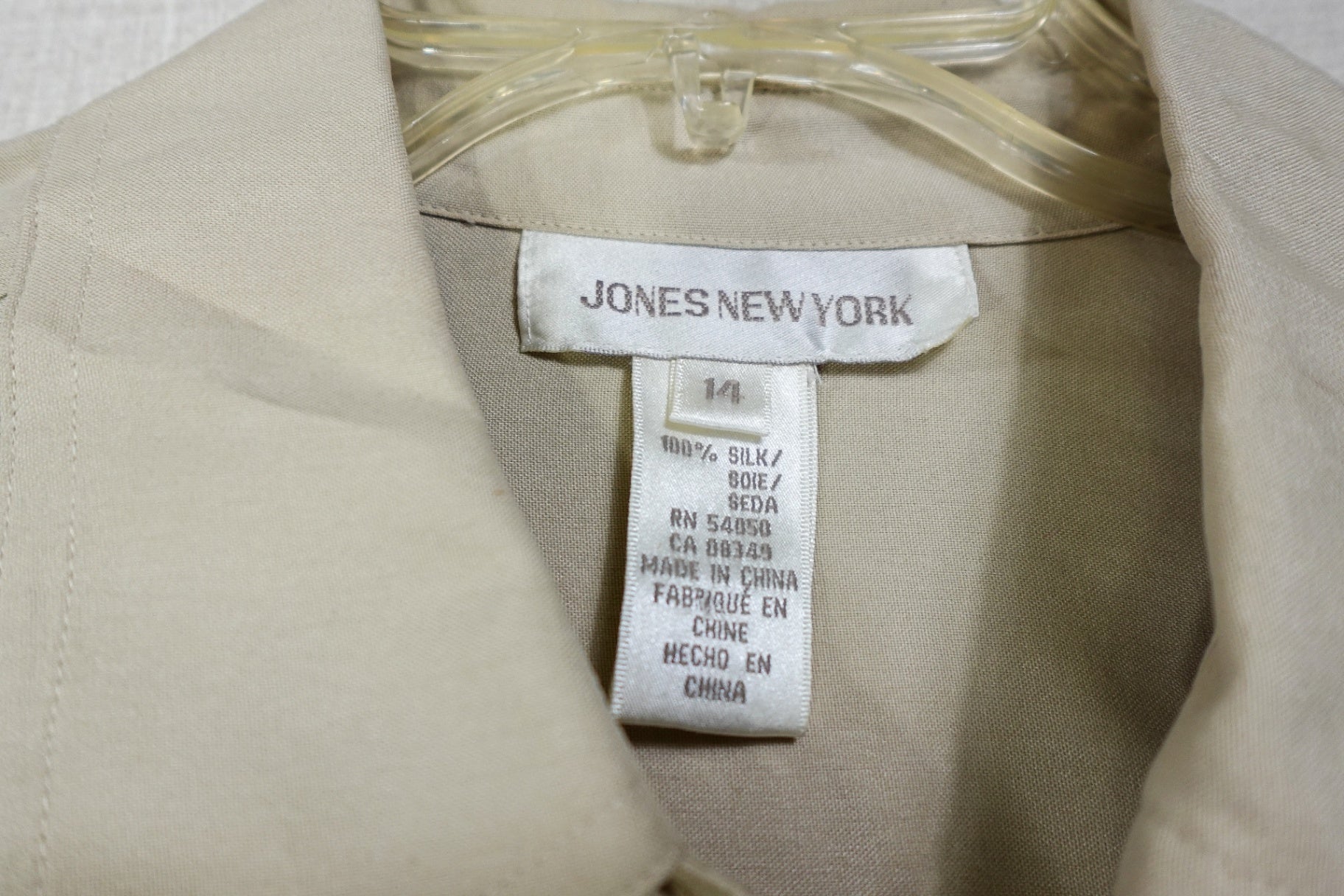 Jones New York, New Vintage Long Sleeve Top, 14