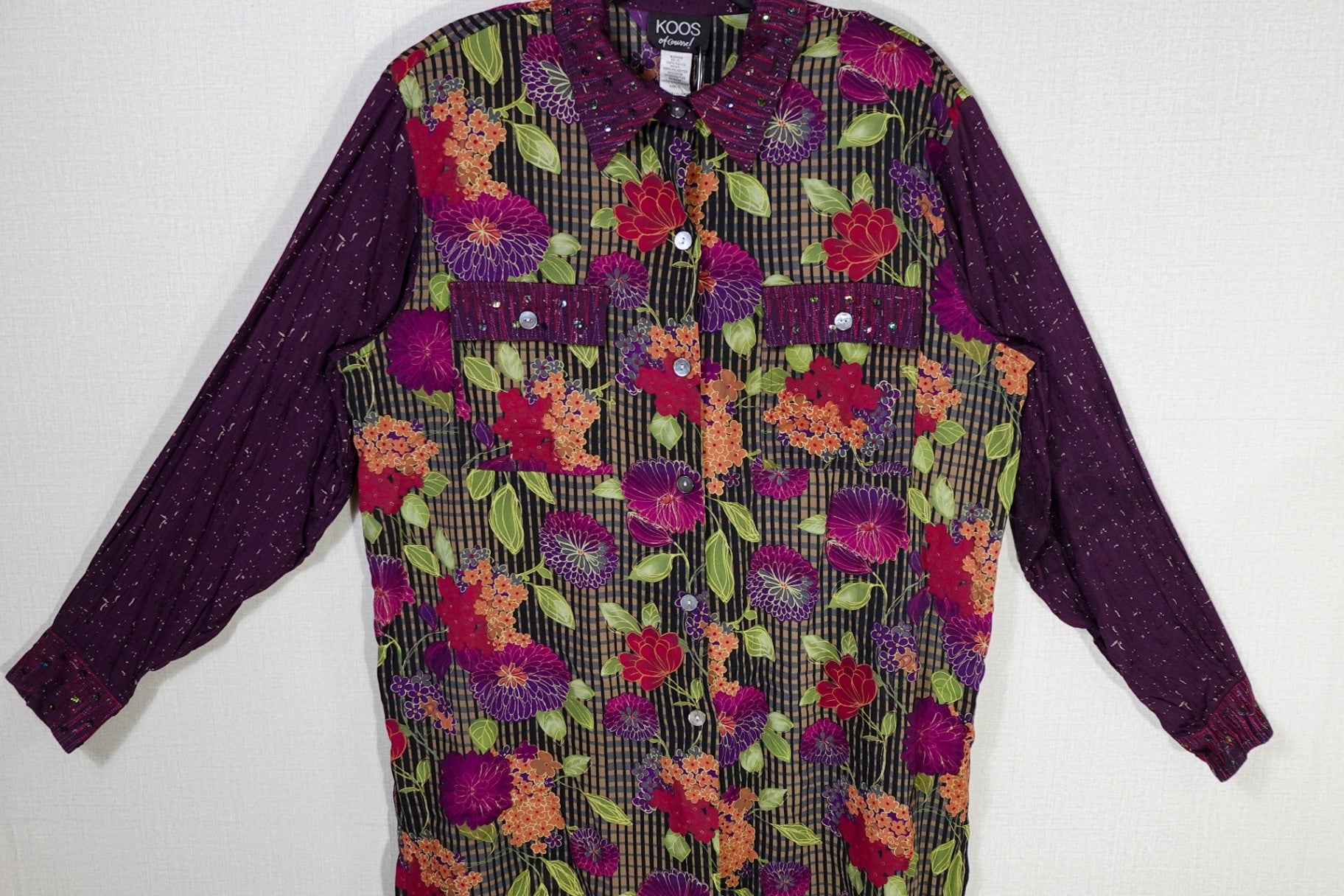 KOOS of Course!, Vintage long sleeve top, large