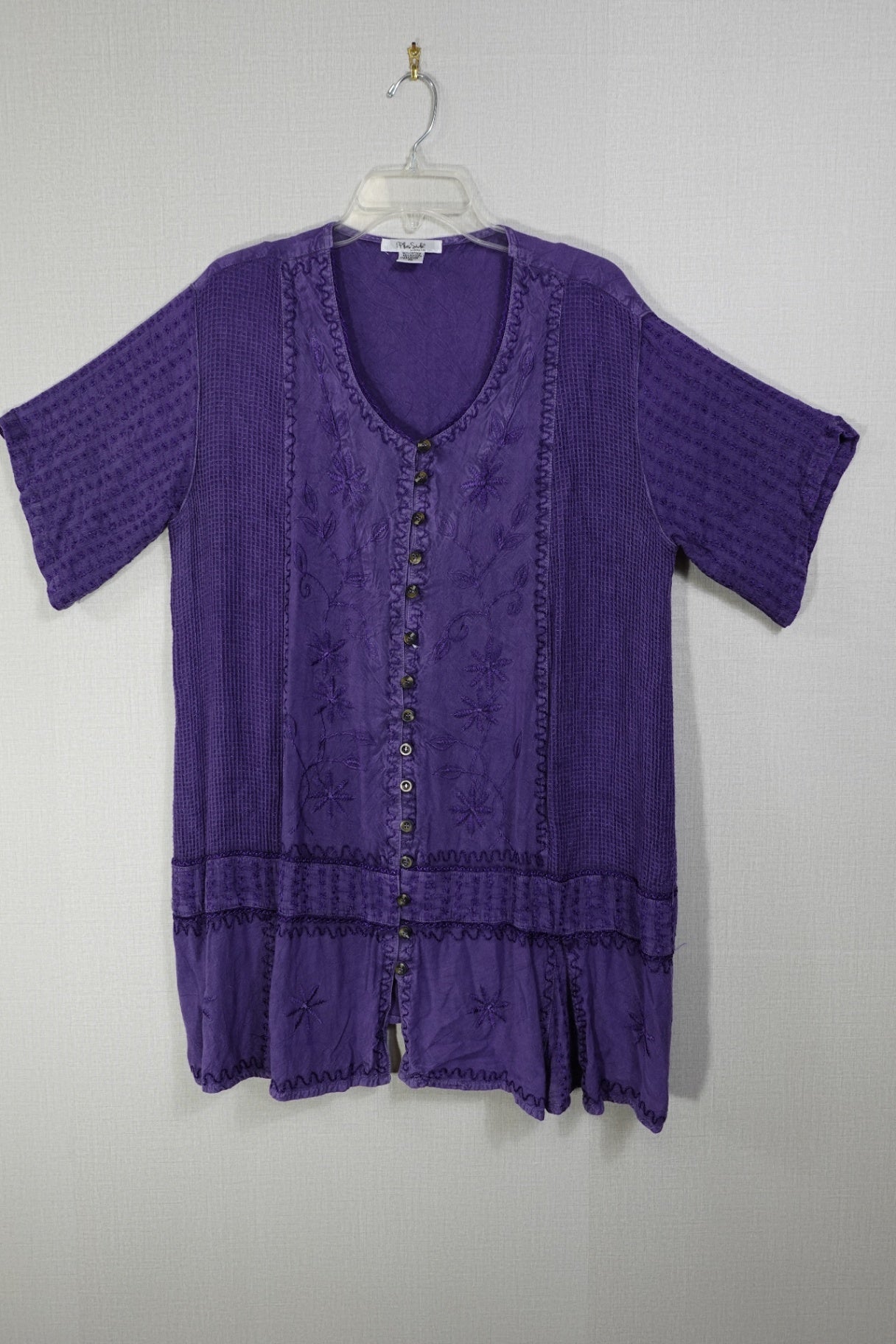 Plus Side , 1/2 Sleeved Tunic, 1X