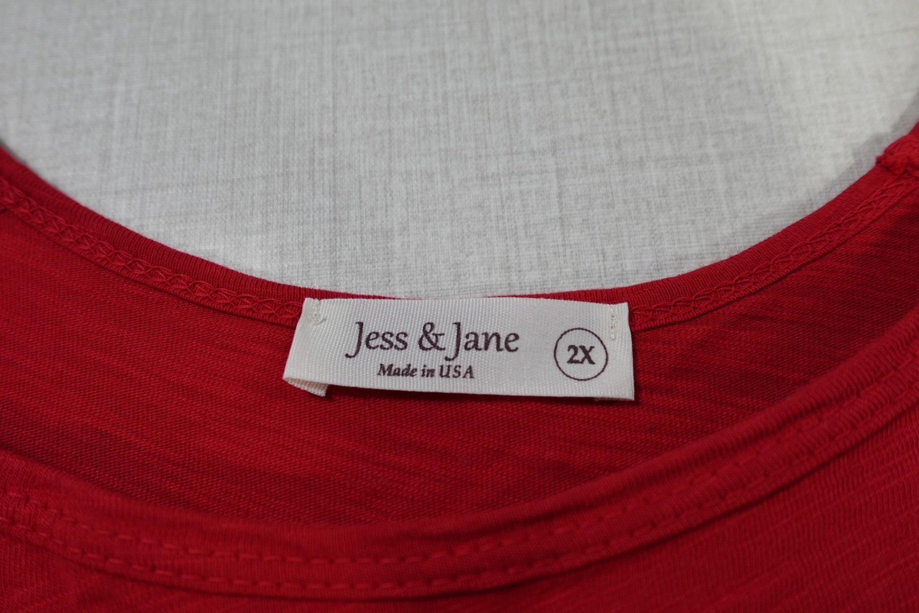 Jess & Jane, 3/4 Sleeves Top Tunic, 2X