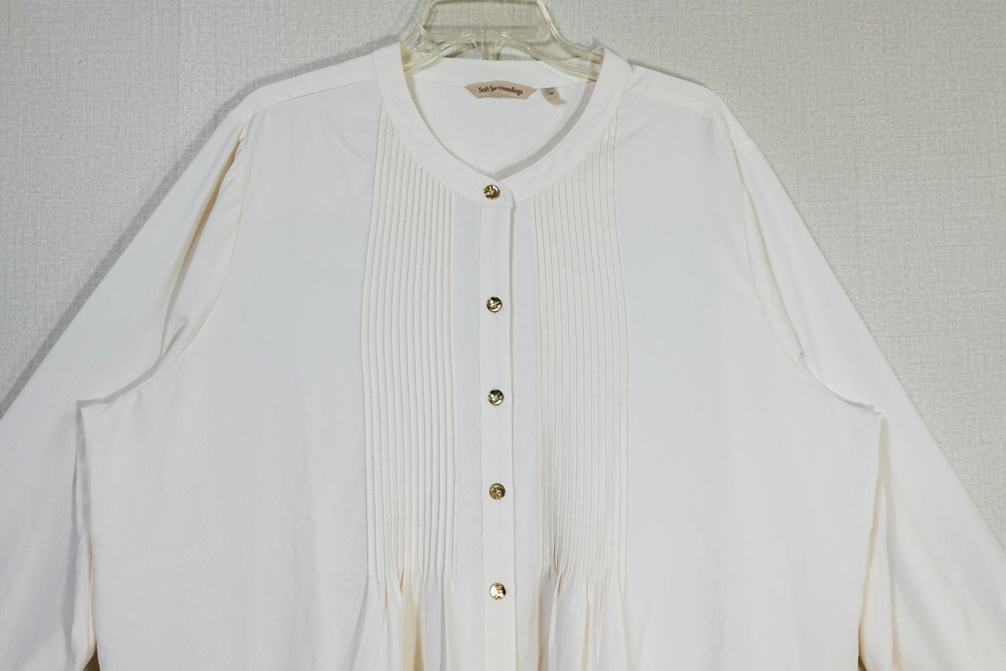 Soft Surroundings, 3/4 Sleeve buttondown tunic, 2X