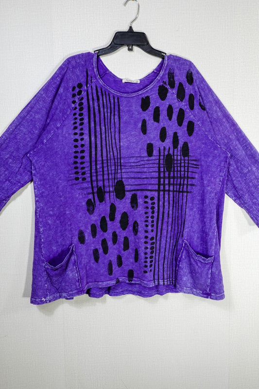 Jess & Jane, 3/4 Sleeves Top Tunic, 2X