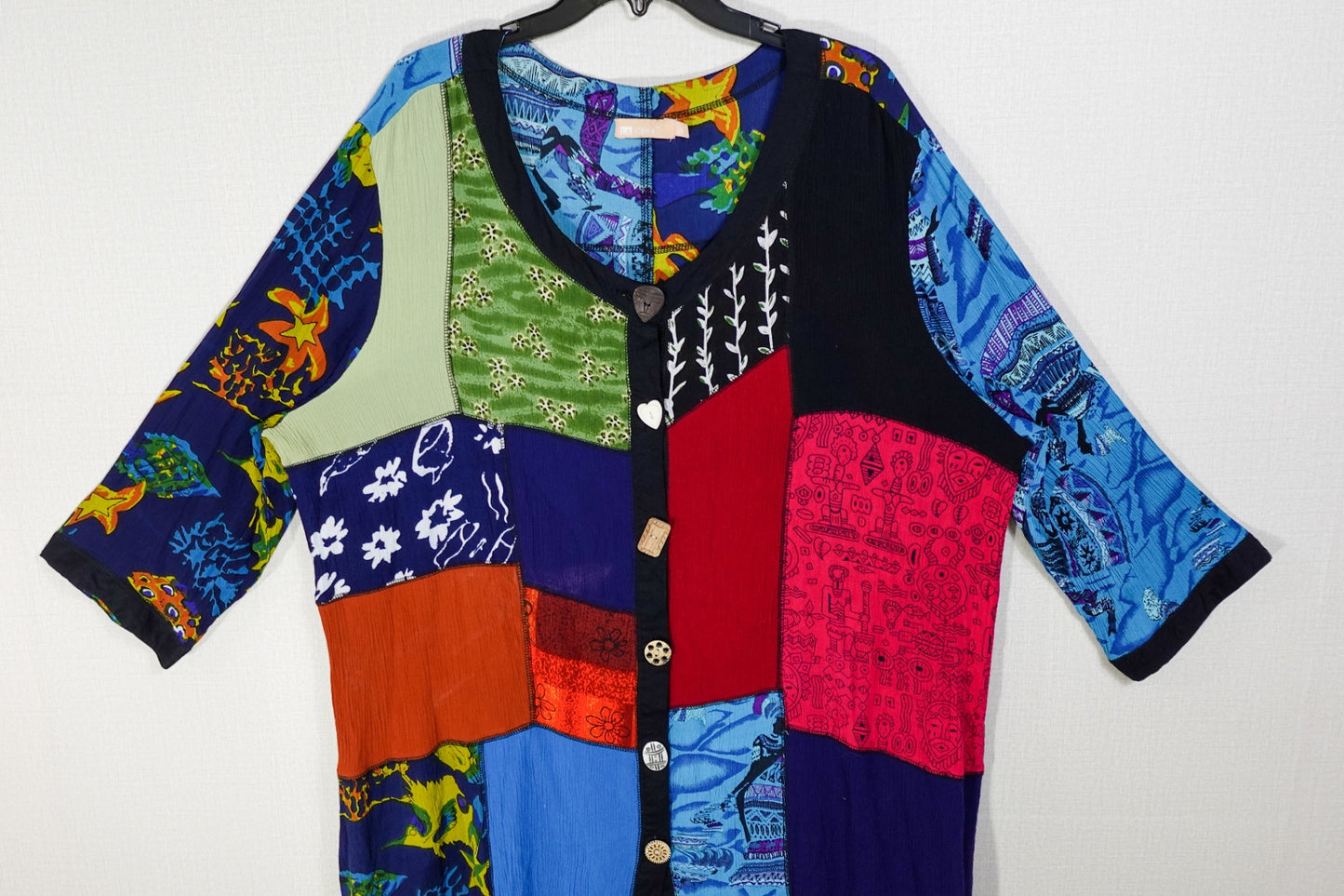 La Cera, 3/4 Sleeeve Tunic, 3X