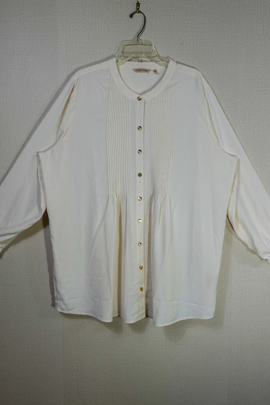 Soft Surroundings, 3/4 Sleeve buttondown tunic, 2X