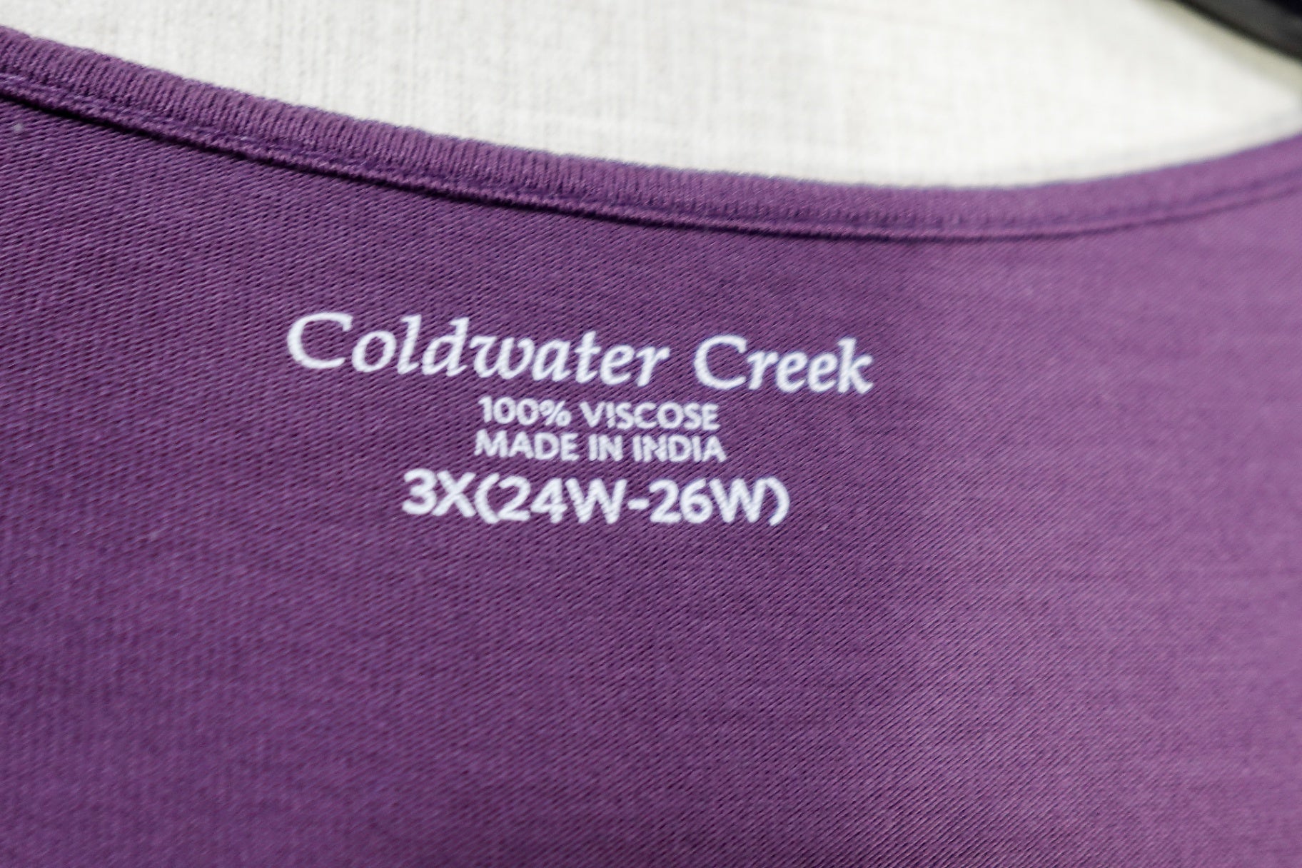 Coldwater Creek, 3/4 Sleeve Top, 24W-26W