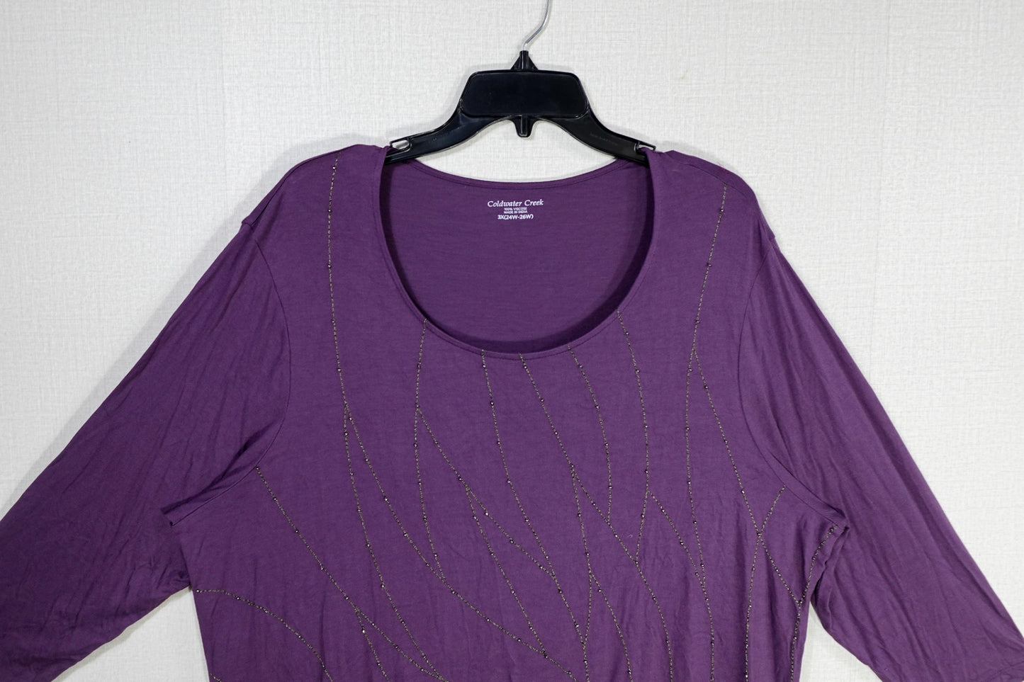 Coldwater Creek, 3/4 Sleeve Top, 24W-26W