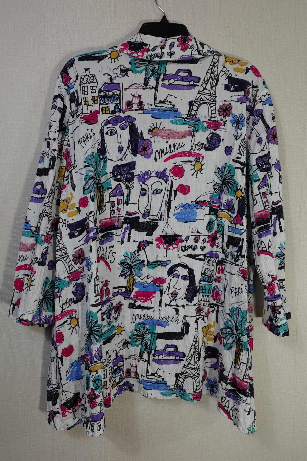 habitat, 3/4 Sleeve Top button down, XL