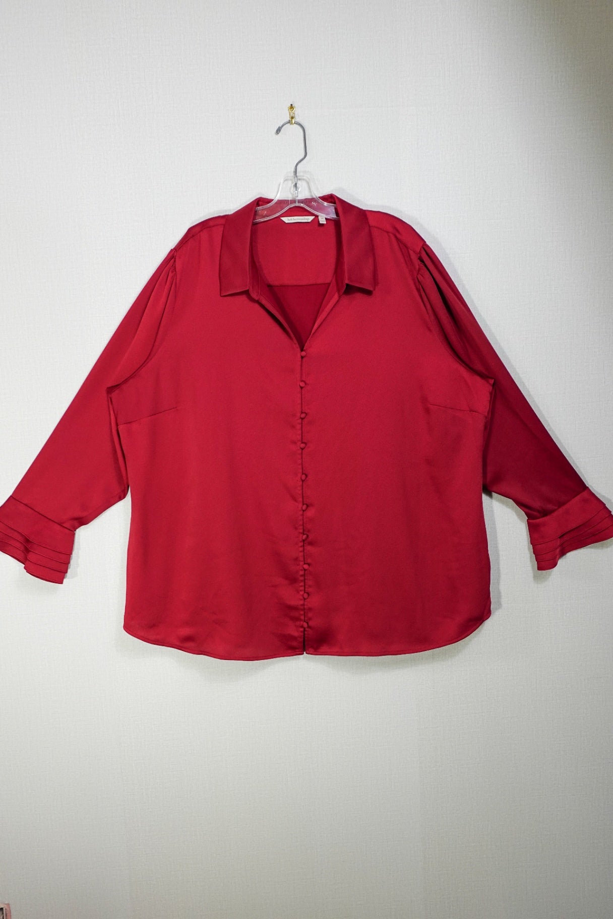 Soft Surroundings, 3/4 Sleeve Top, 3X