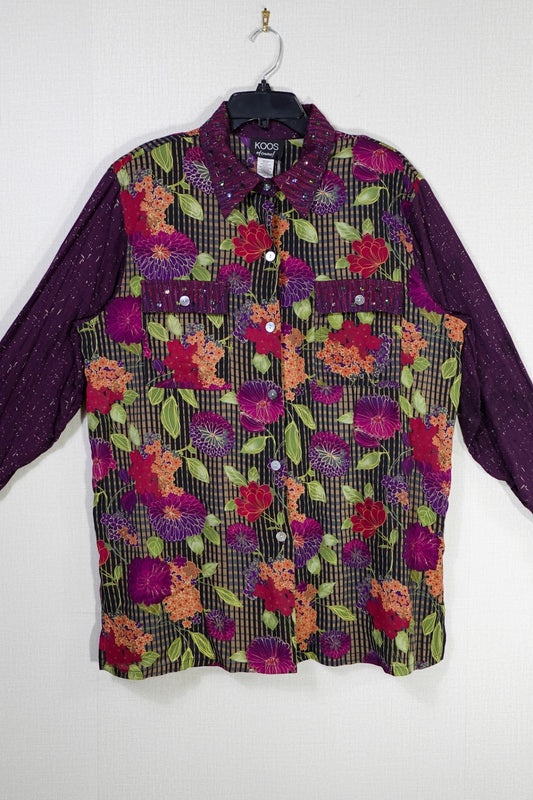 KOOS of Course!, Vintage long sleeve top, large